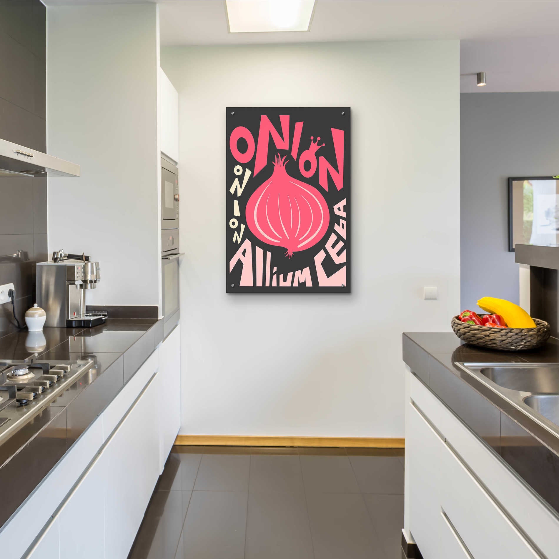 Epic Art 'Kitchen Onion' by Ayse, Acrylic Glass Wall Art,24x36