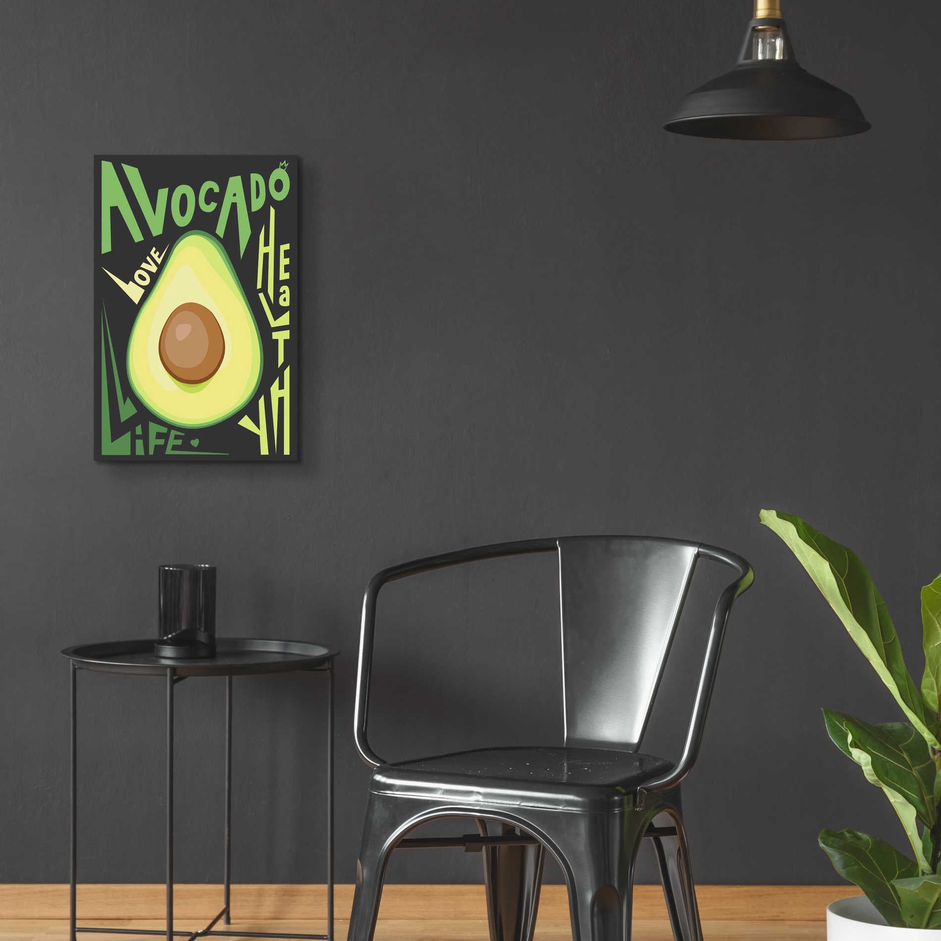 Epic Art 'Kitchen Avocado' by Ayse, Acrylic Glass Wall Art,16x24