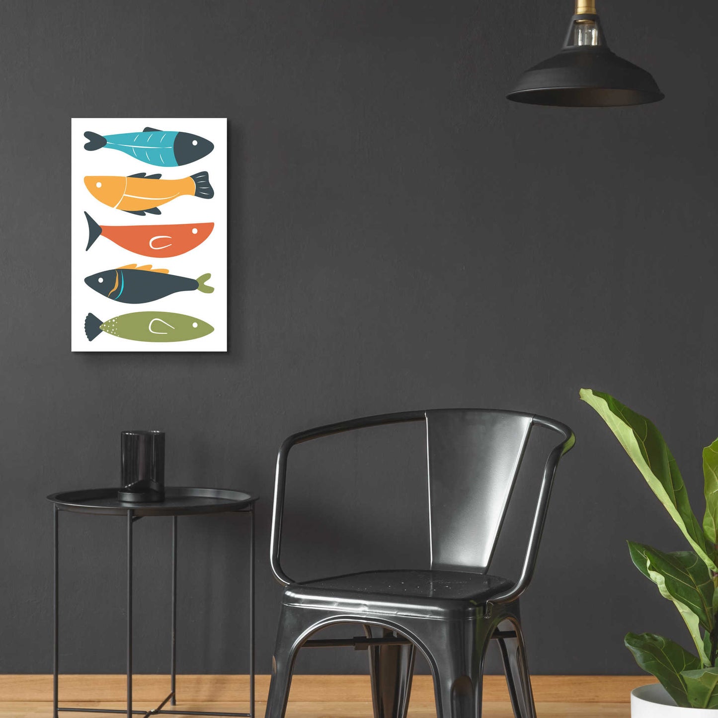 Epic Art 'Playful Fish' by Ayse, Acrylic Glass Wall Art,16x24