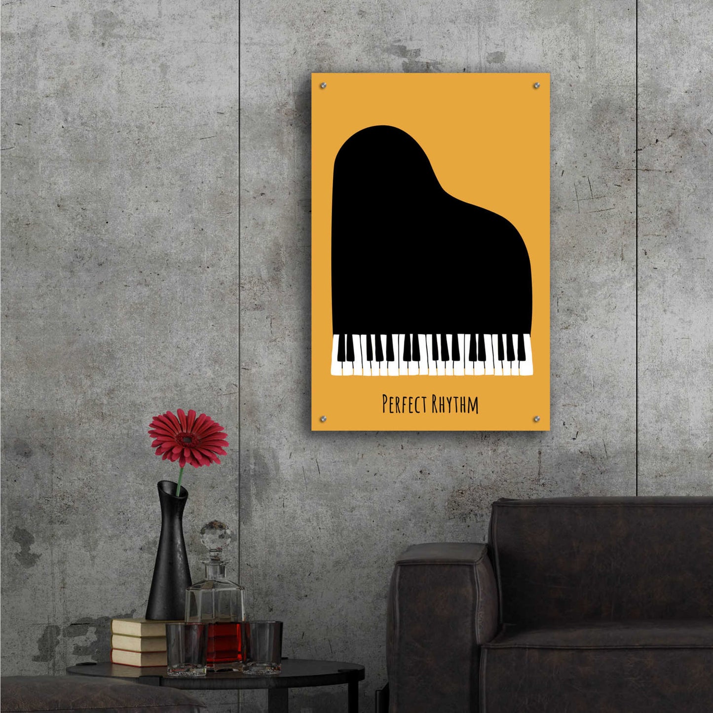 Epic Art 'Piano' by Ayse, Acrylic Glass Wall Art,24x36
