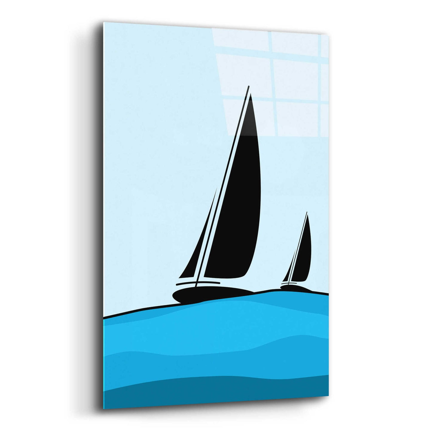 Epic Art 'Sailing' by Ayse, Acrylic Glass Wall Art,12x16
