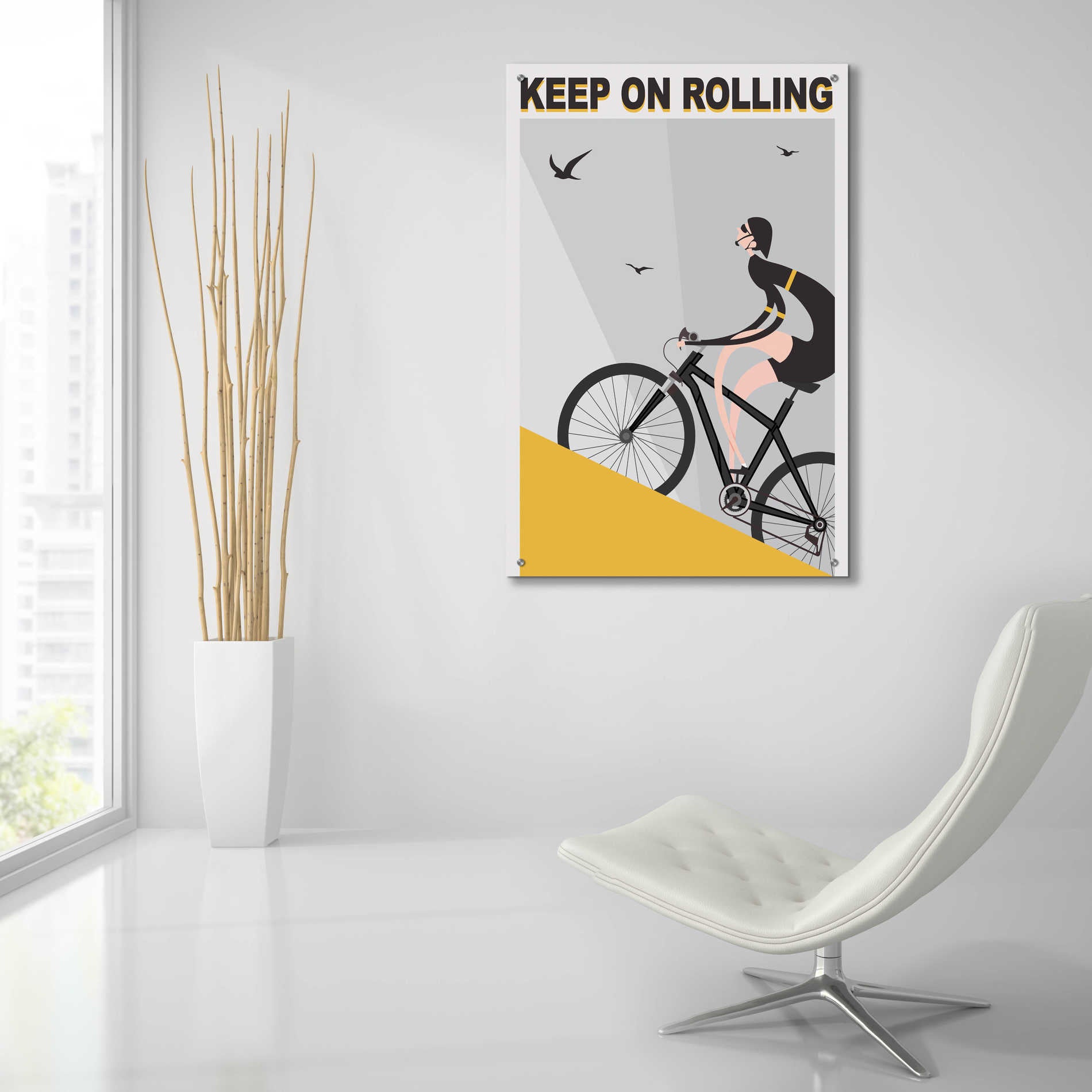 Epic Art 'Keel On Rolling' by Ayse, Acrylic Glass Wall Art,24x36