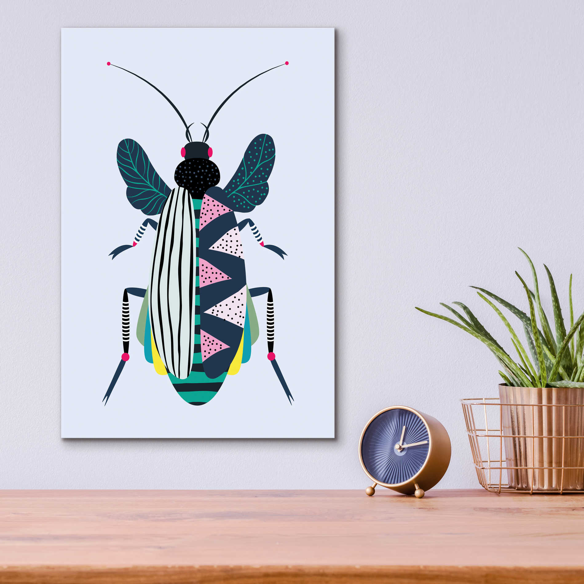 Epic Art 'Beetle' by Ayse, Acrylic Glass Wall Art,12x16