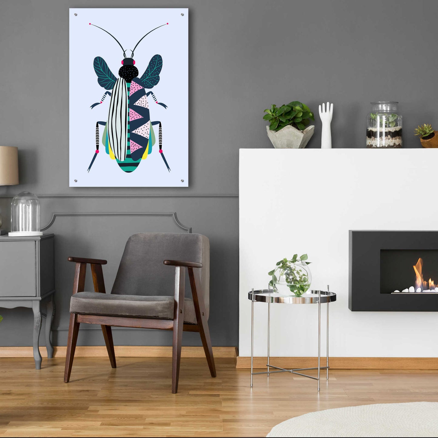 Epic Art 'Beetle' by Ayse, Acrylic Glass Wall Art,24x36