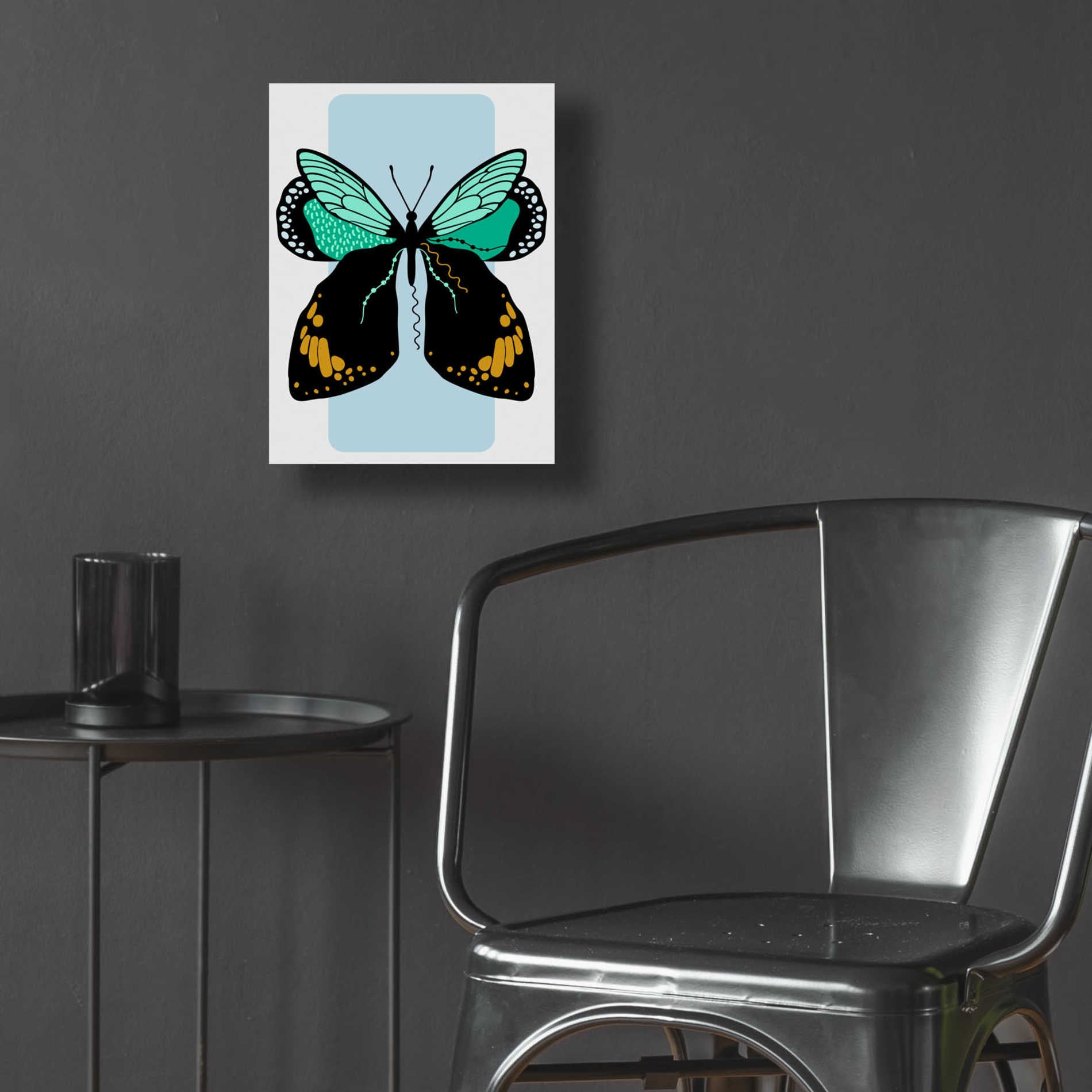 Epic Art 'Butterfly' by Ayse, Acrylic Glass Wall Art,12x16