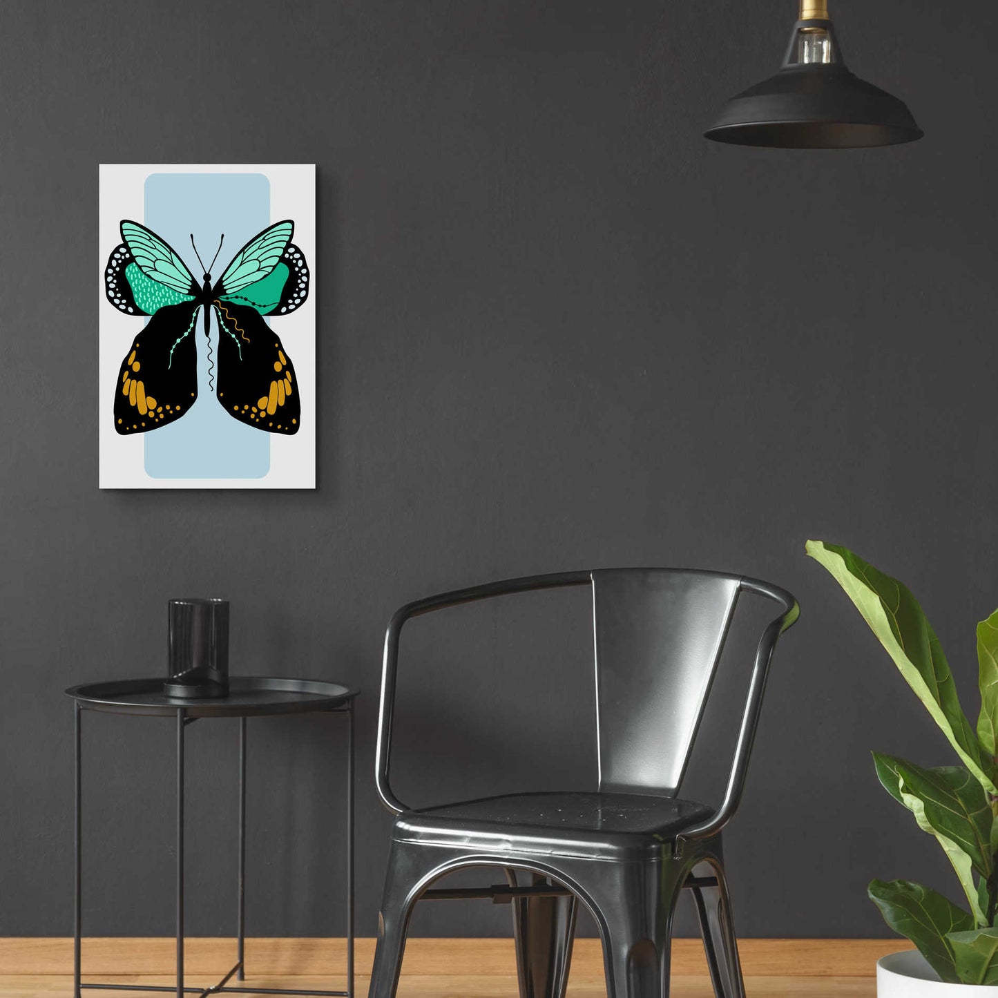 Epic Art 'Butterfly' by Ayse, Acrylic Glass Wall Art,16x24