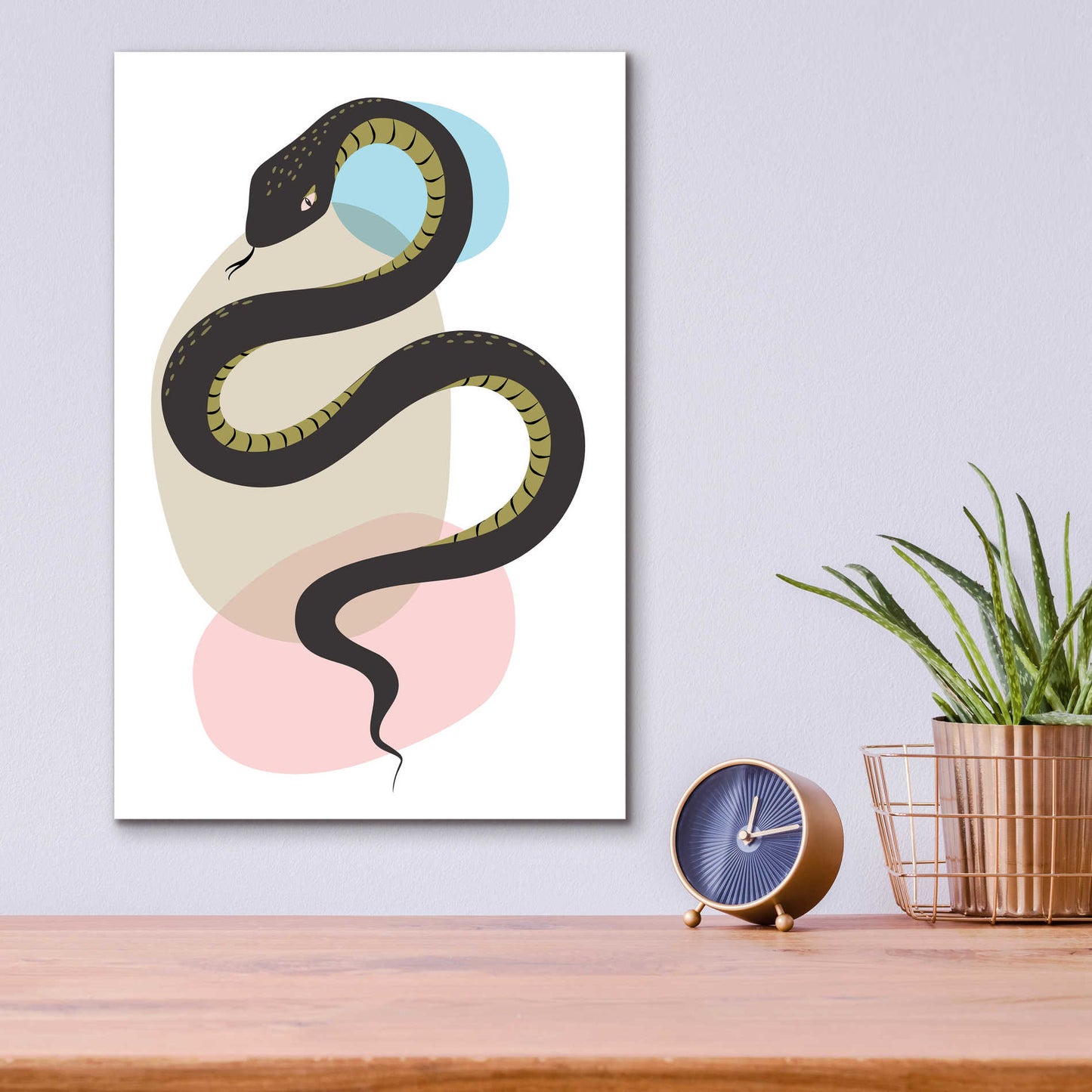 Epic Art 'Snake' by Ayse, Acrylic Glass Wall Art,12x16