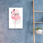 Epic Art 'Flamingo' by Ayse, Acrylic Glass Wall Art,16x24