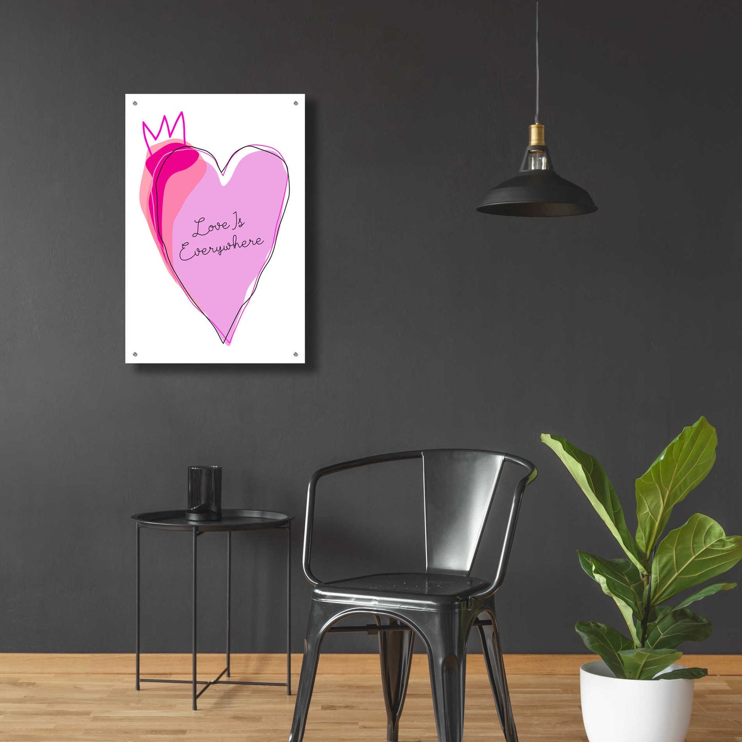 Epic Art 'Love is Everywhere' by Ayse, Acrylic Glass Wall Art,24x36