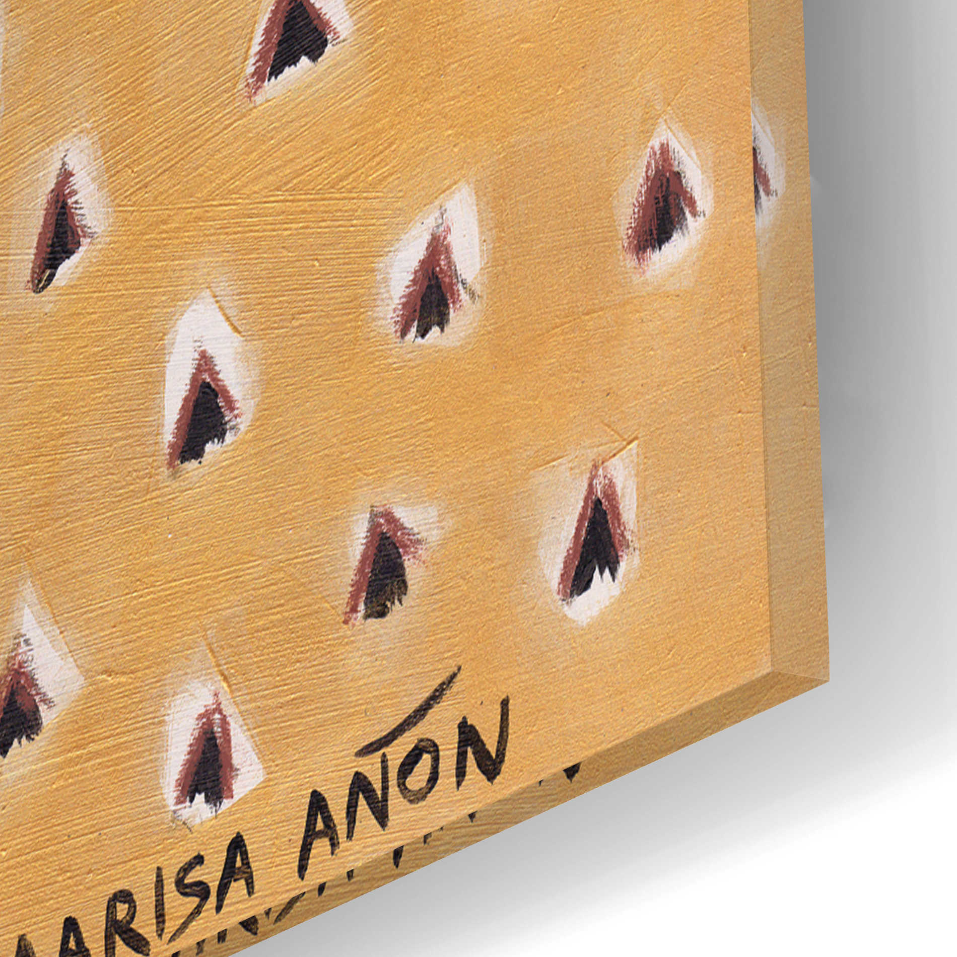 Epic Art 'Gold Tablecloth 4' by Marisa Anon, Acrylic Glass Wall Art,12x16