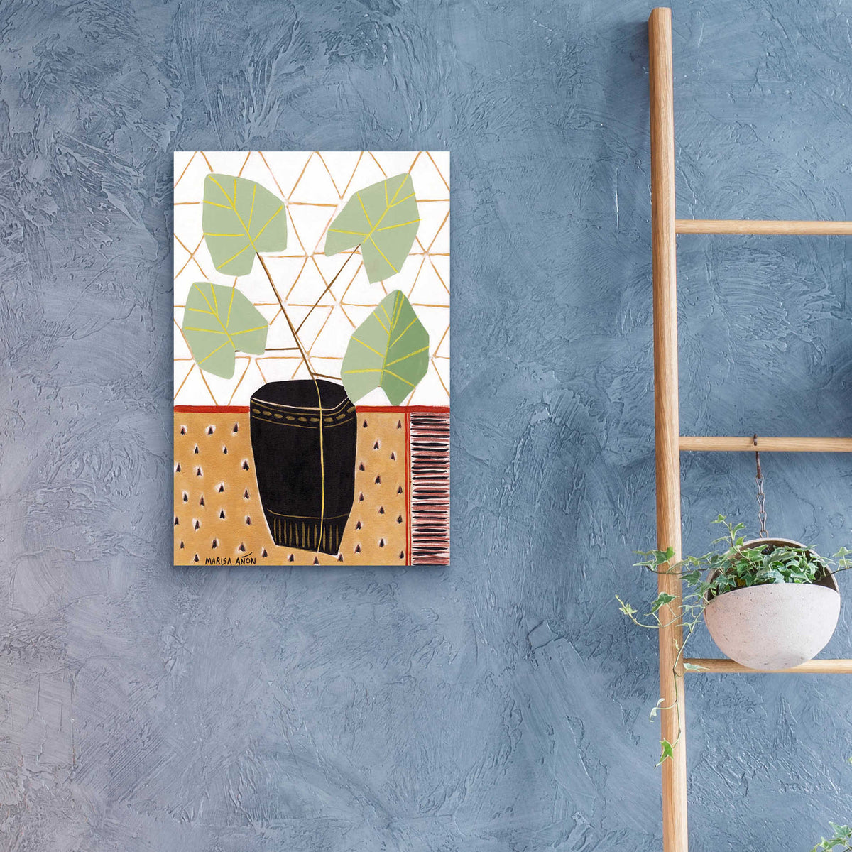 Epic Art 'Gold Tablecloth 5' by Marisa Anon, Acrylic Glass Wall Art,16x24