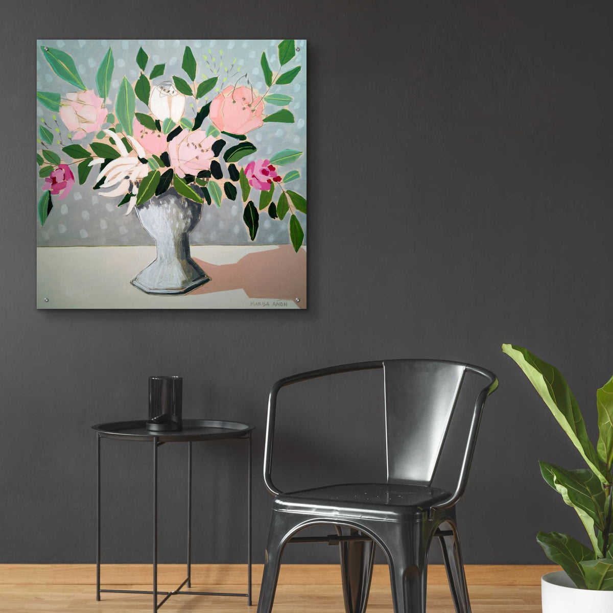Epic Art 'Spring Florals 1' by Marisa Anon, Acrylic Glass Wall Art,36x36