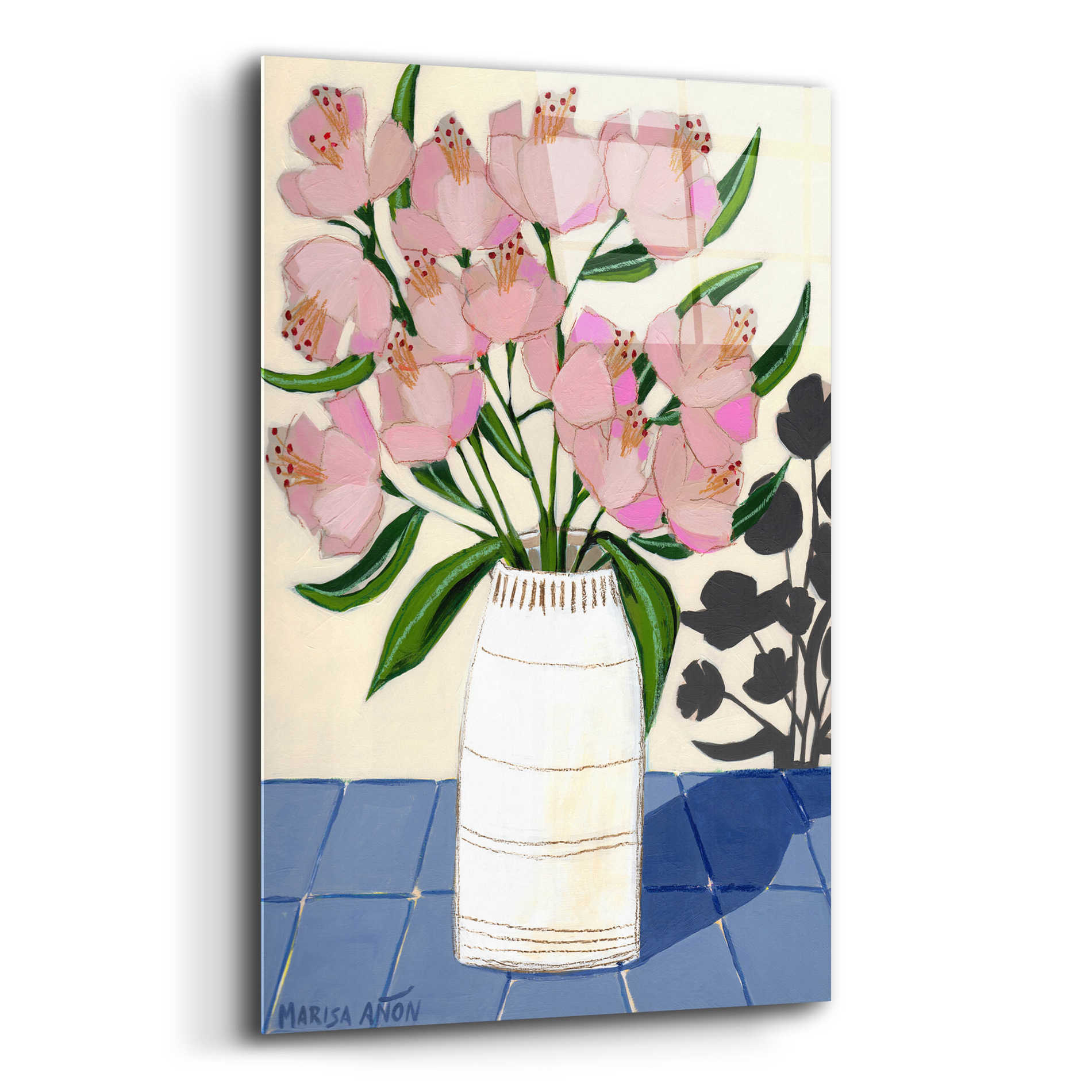 Epic Art 'Spring Florals 5' by Marisa Anon, Acrylic Glass Wall Art,12x16