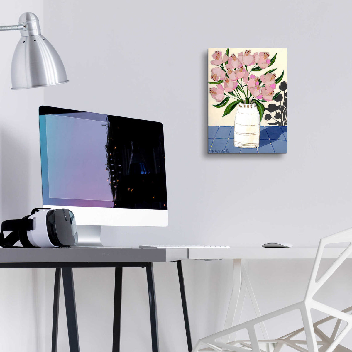 Epic Art 'Spring Florals 5' by Marisa Anon, Acrylic Glass Wall Art,12x16