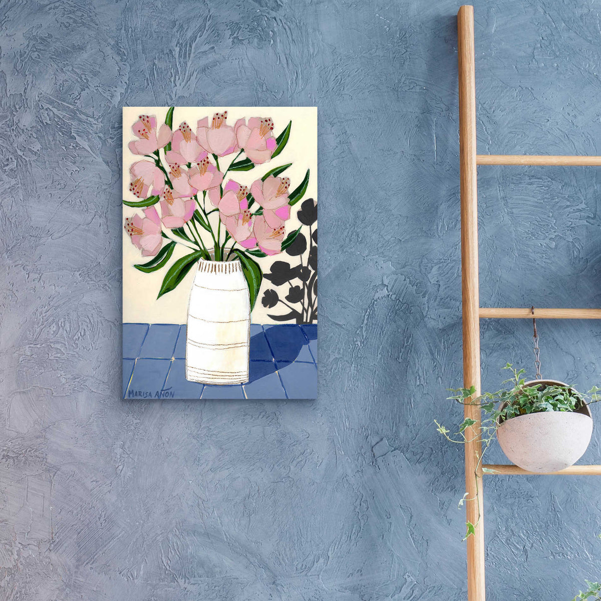 Epic Art 'Spring Florals 5' by Marisa Anon, Acrylic Glass Wall Art,16x24