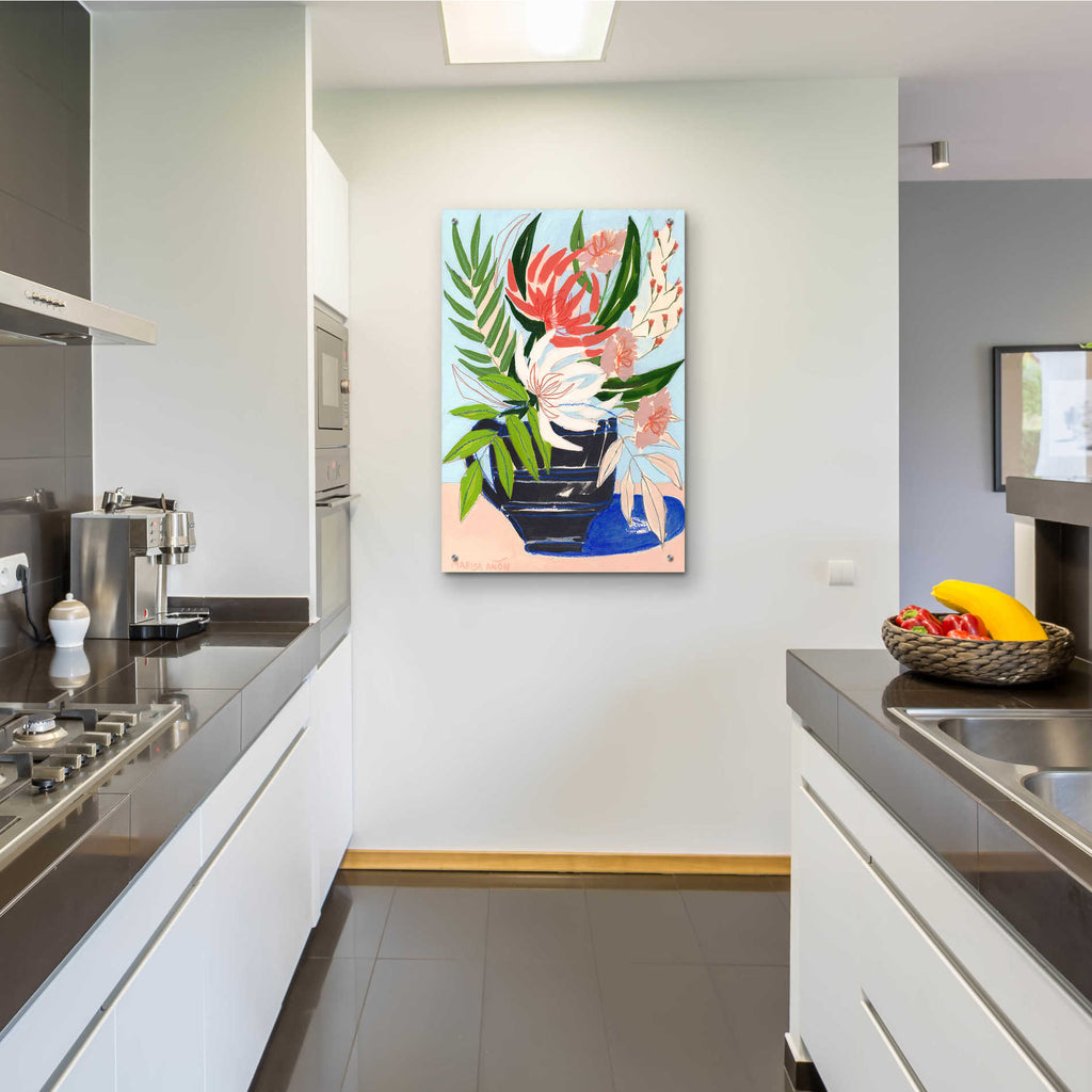 Epic Art 'Spring Florals 6' by Marisa Anon, Acrylic Glass Wall Art,24x36