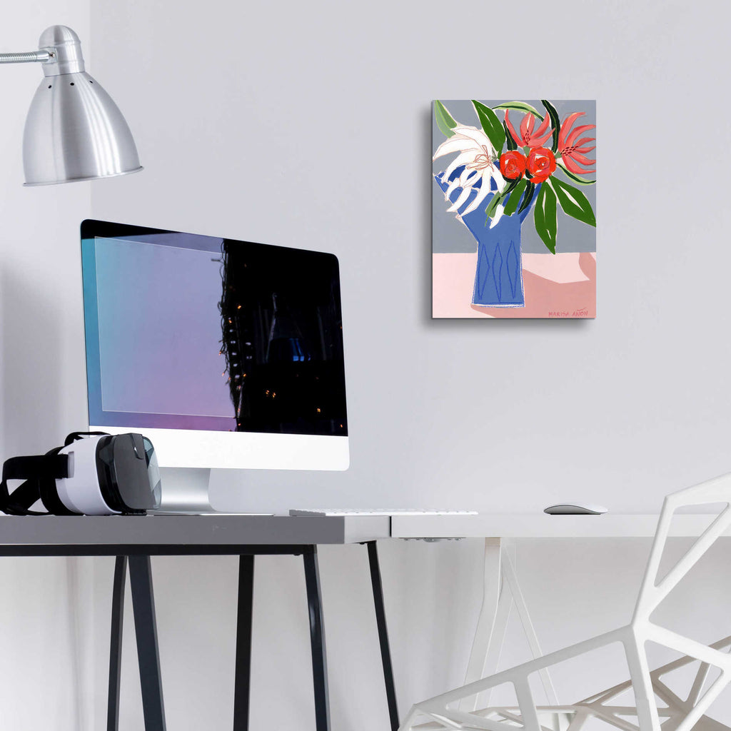 Epic Art 'Spring Florals 10' by Marisa Anon, Acrylic Glass Wall Art,12x16