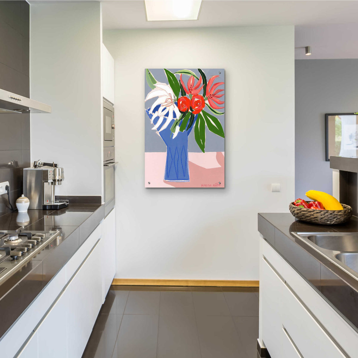 Epic Art 'Spring Florals 10' by Marisa Anon, Acrylic Glass Wall Art,24x36