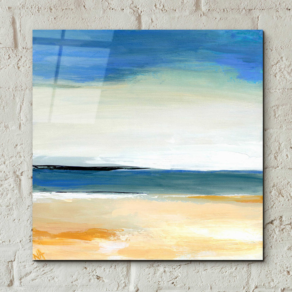 Epic Art 'Seascape 2' by Niki Arden, Acrylic Glass Wall Art,12x12