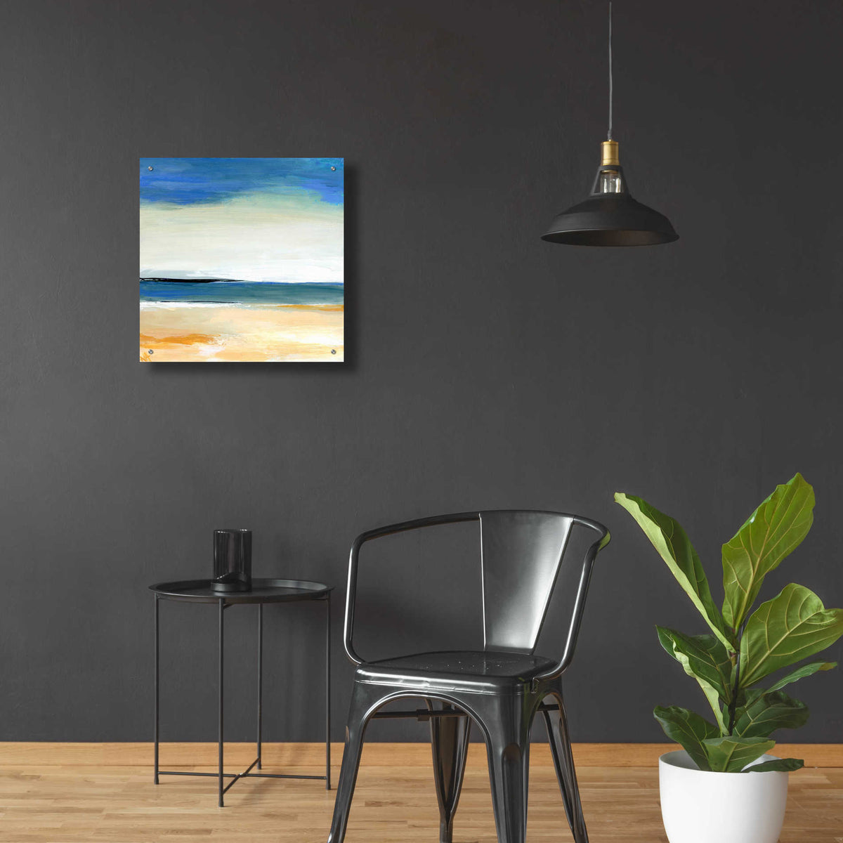 Epic Art 'Seascape 2' by Niki Arden, Acrylic Glass Wall Art,24x24