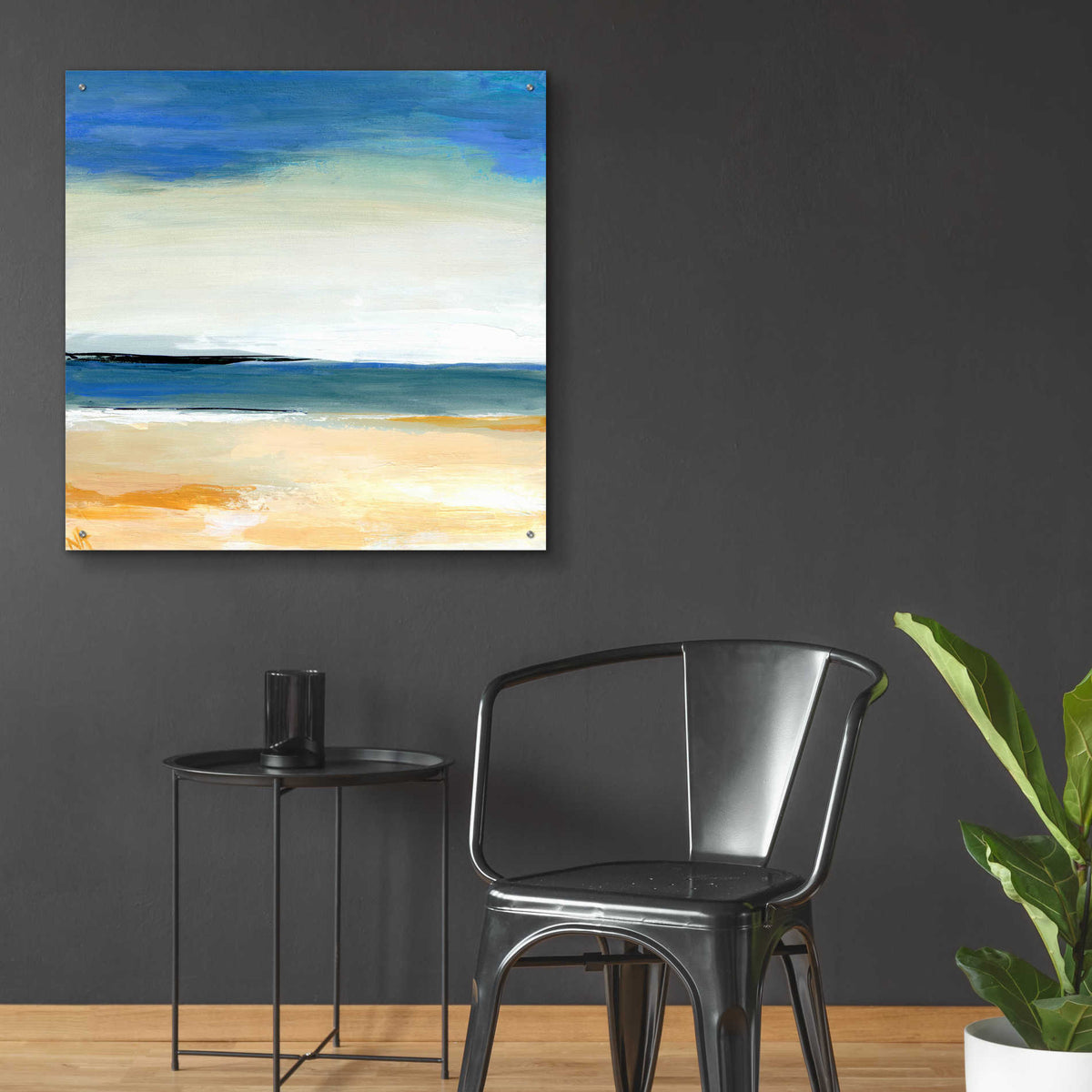 Epic Art 'Seascape 2' by Niki Arden, Acrylic Glass Wall Art,36x36