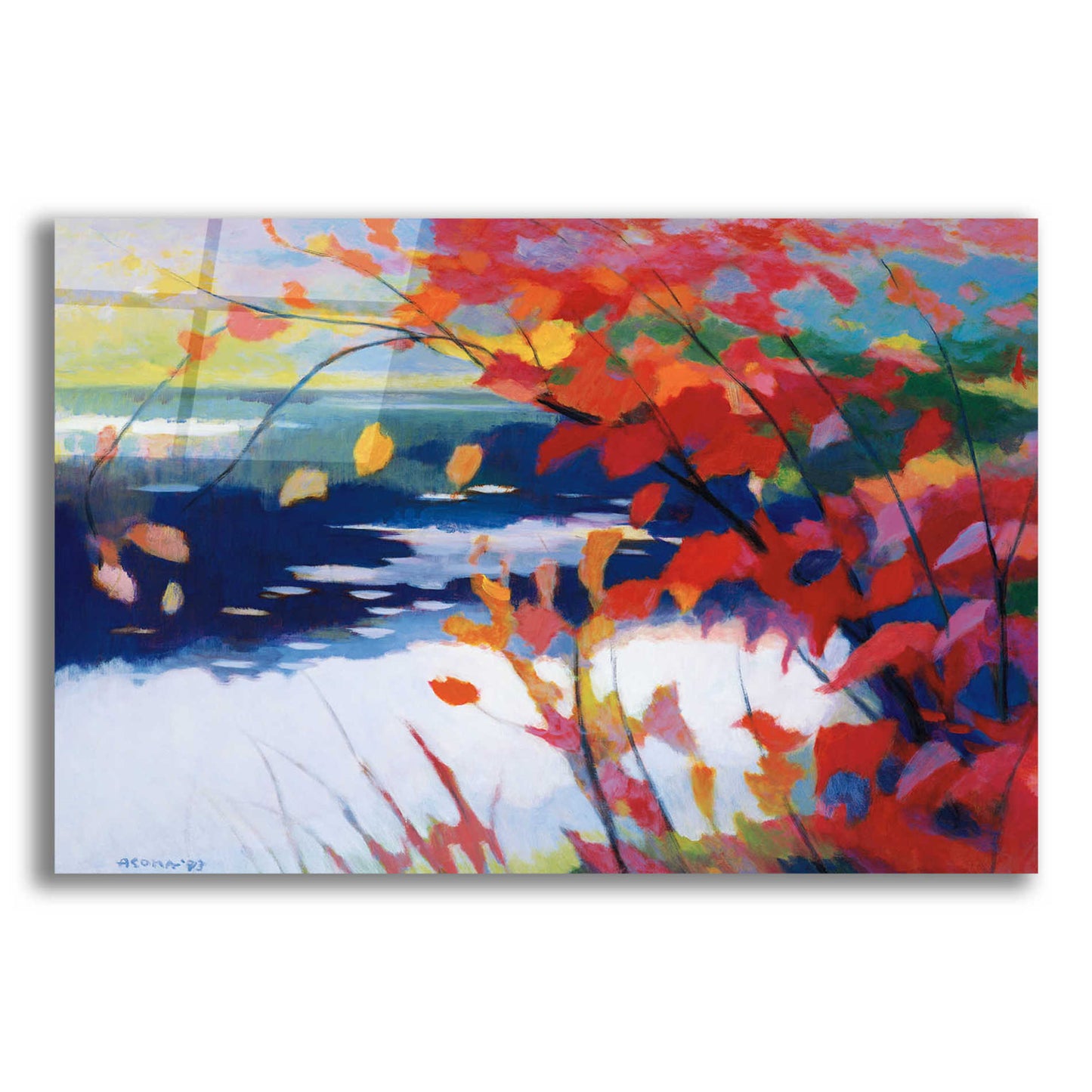 Epic Art 'Afternoon Calm' by Tadashi Asoma, Acrylic Glass Wall Art,16x12