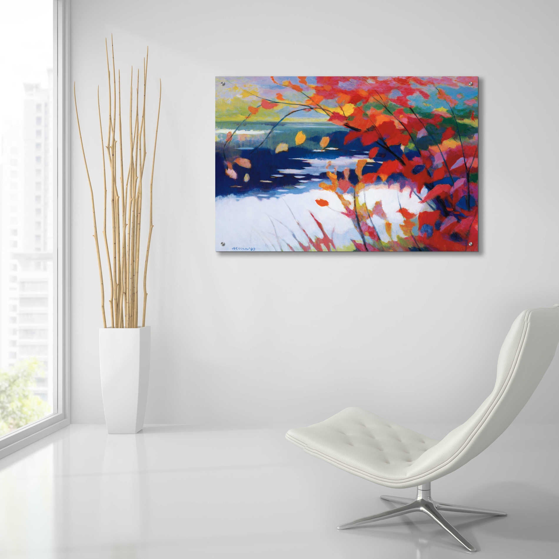 Epic Art 'Afternoon Calm' by Tadashi Asoma, Acrylic Glass Wall Art,36x24