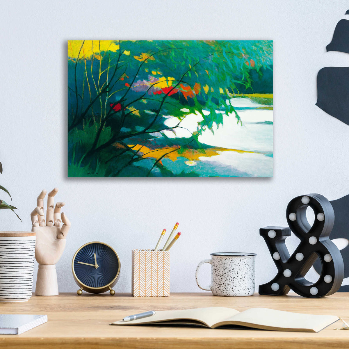 Epic Art 'Noonday Dreams' by Tadashi Asoma, Acrylic Glass Wall Art,16x12
