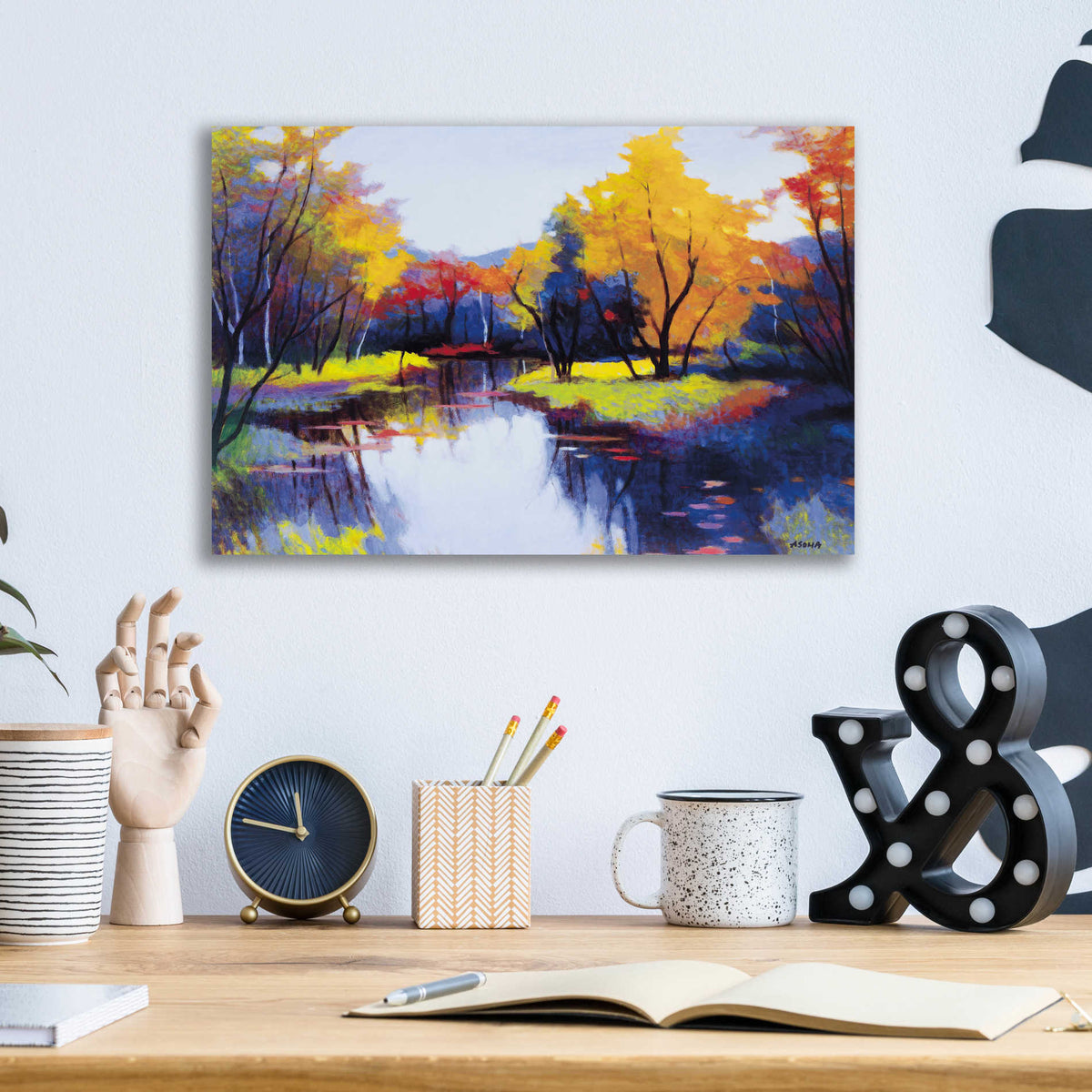 Epic Art 'Daybreak' by Tadashi Asoma, Acrylic Glass Wall Art,16x12