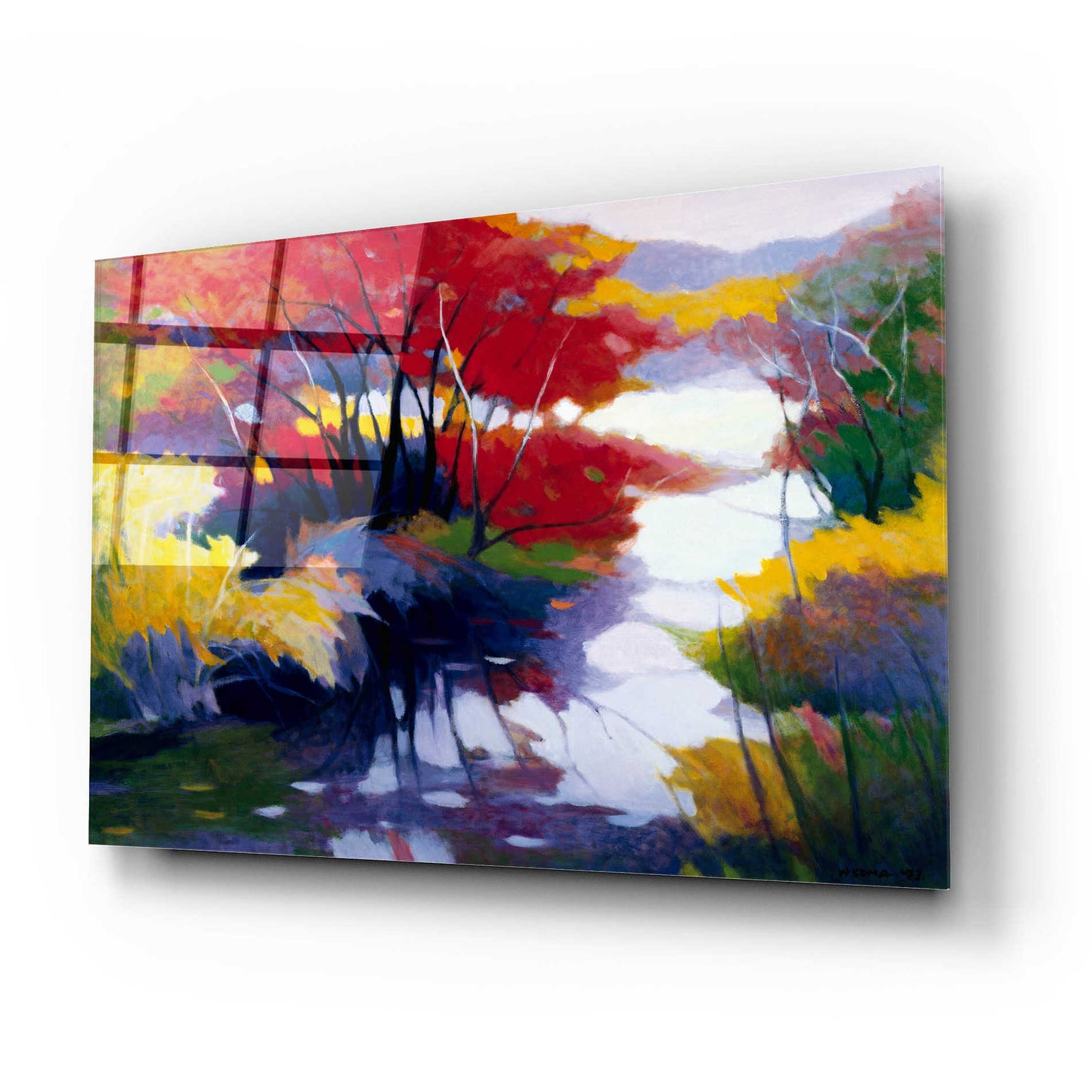 Epic Art 'Indian Summer' by Tadashi Asoma, Acrylic Glass Wall Art,24x16