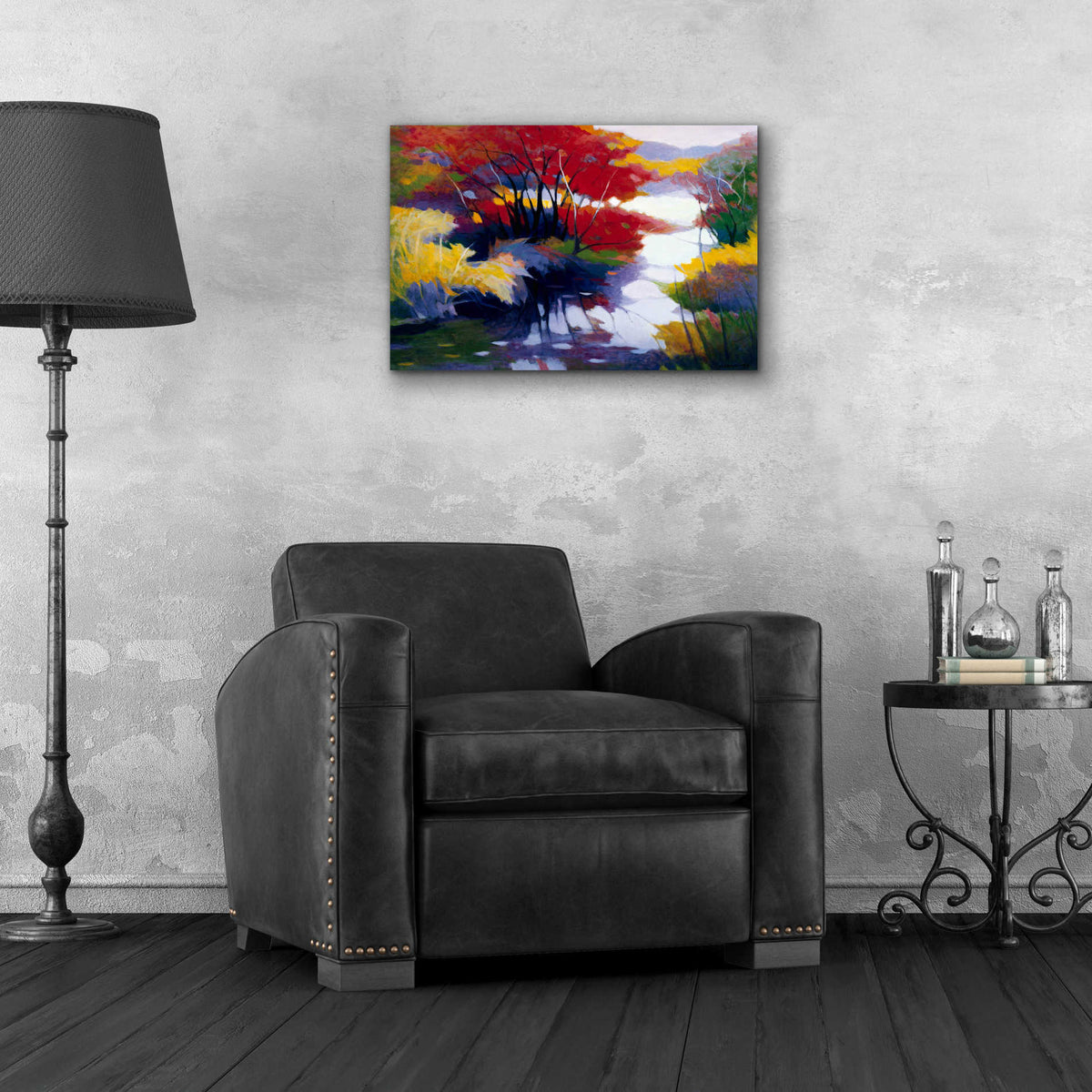 Epic Art 'Indian Summer' by Tadashi Asoma, Acrylic Glass Wall Art,24x16