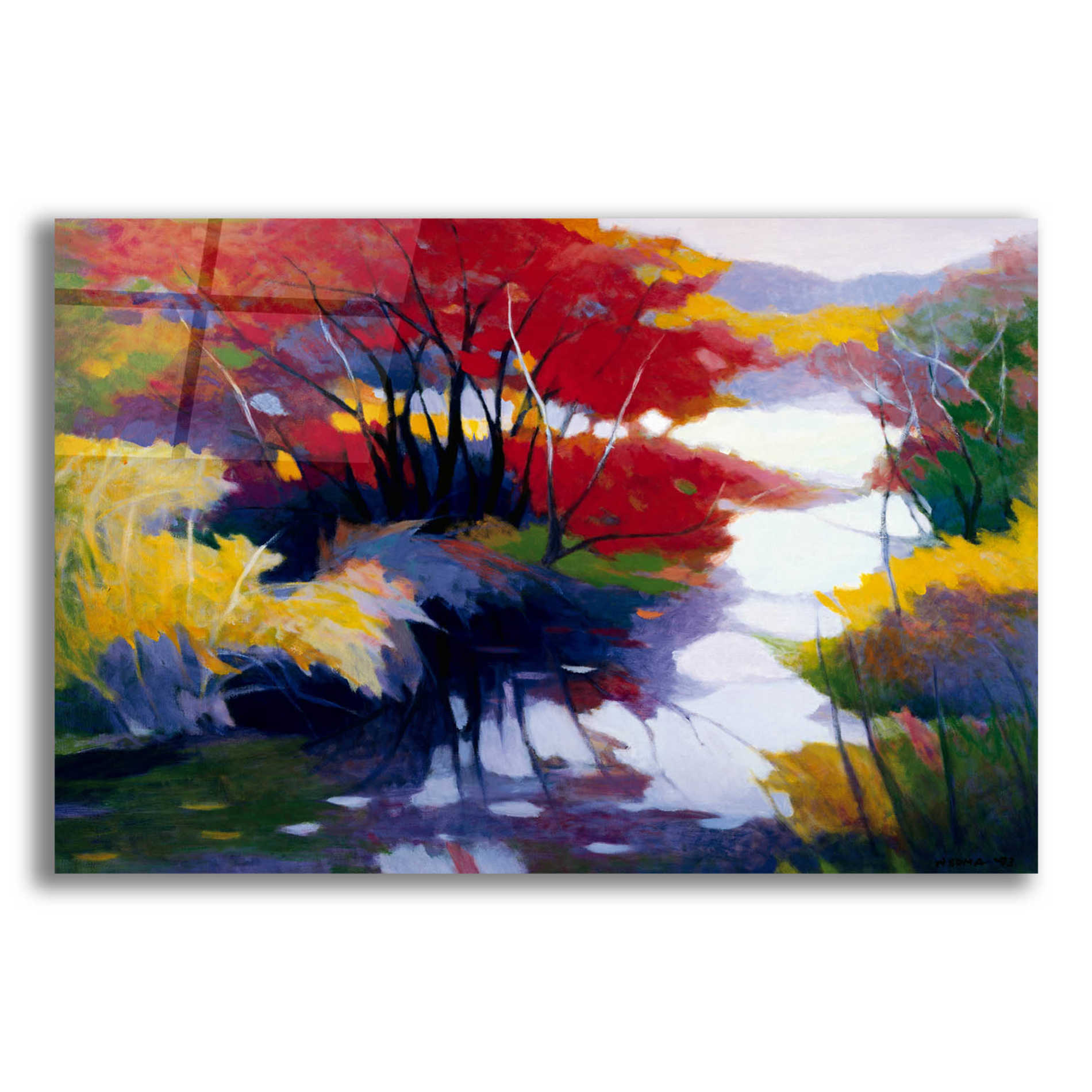 Epic Art 'Indian Summer' by Tadashi Asoma, Acrylic Glass Wall Art,24x16