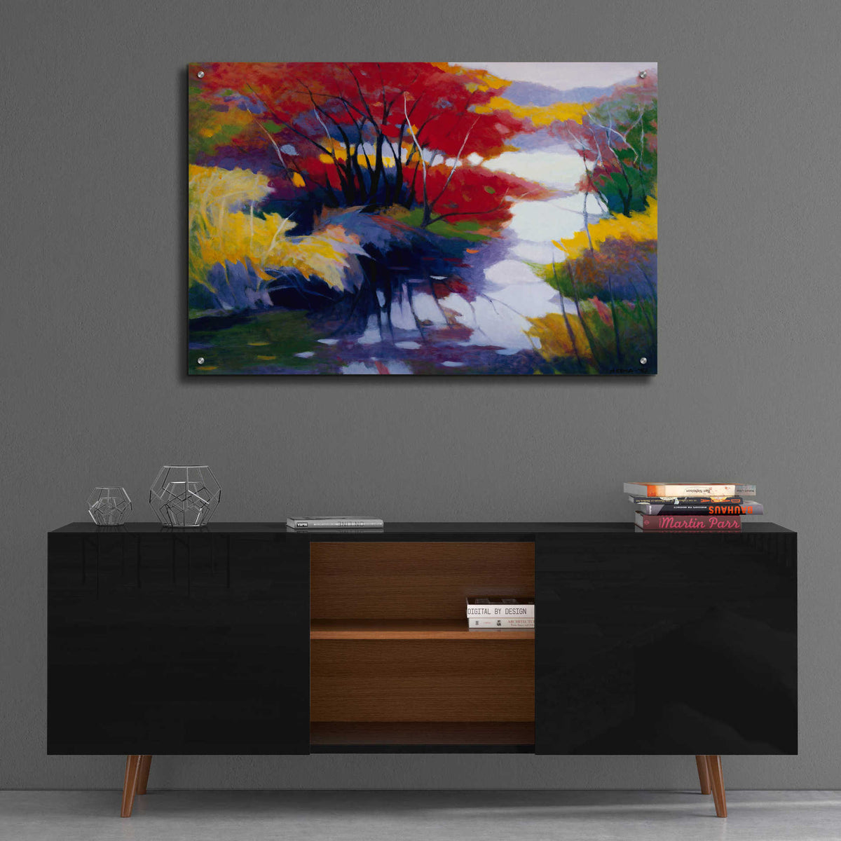 Epic Art 'Indian Summer' by Tadashi Asoma, Acrylic Glass Wall Art,36x24