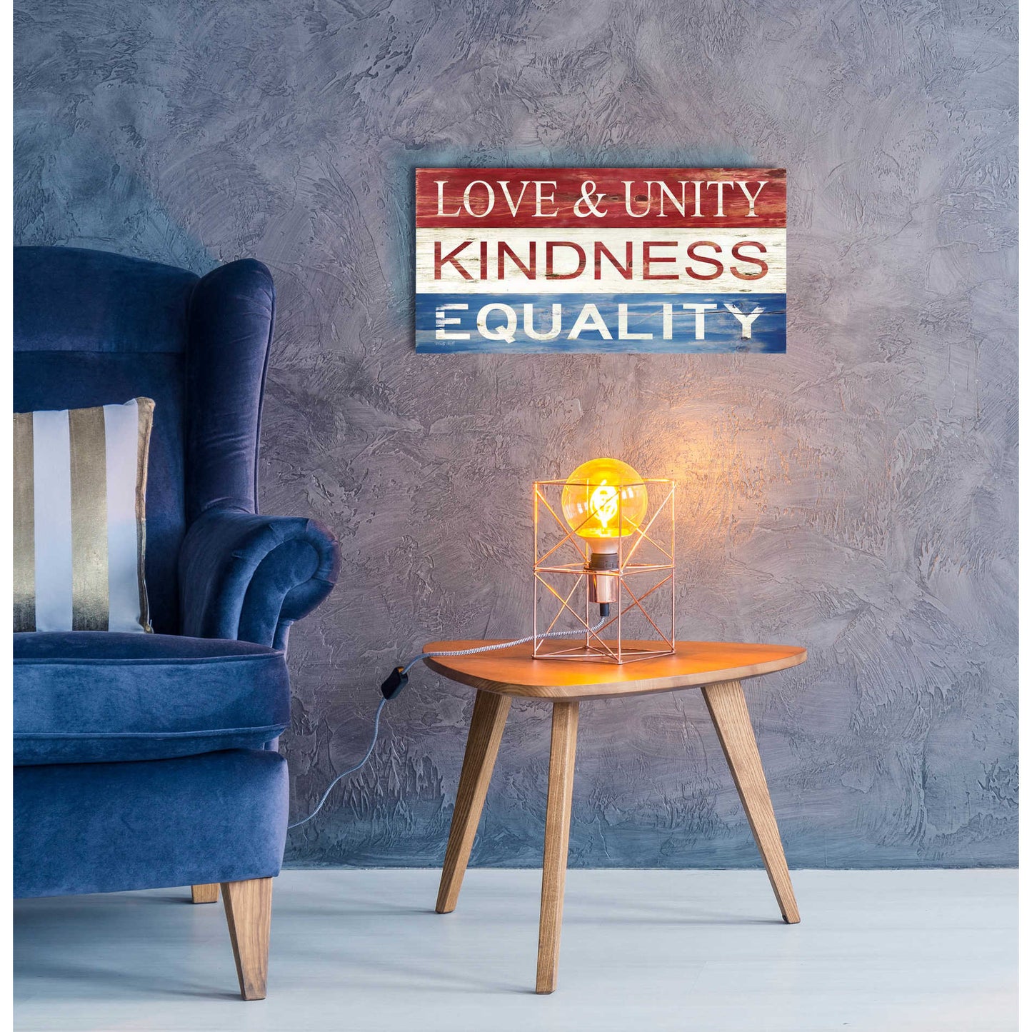 Epic Art 'Love & Unity' by Cindy Jacobs, Acrylic Glass Wall Art,24x12