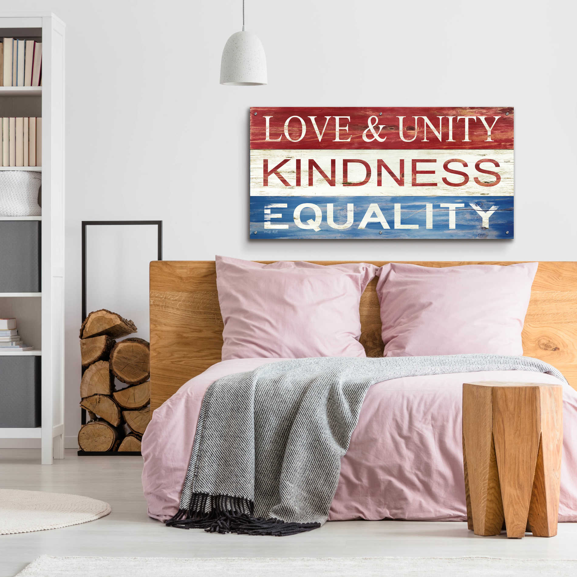 Epic Art 'Love & Unity' by Cindy Jacobs, Acrylic Glass Wall Art,48x24