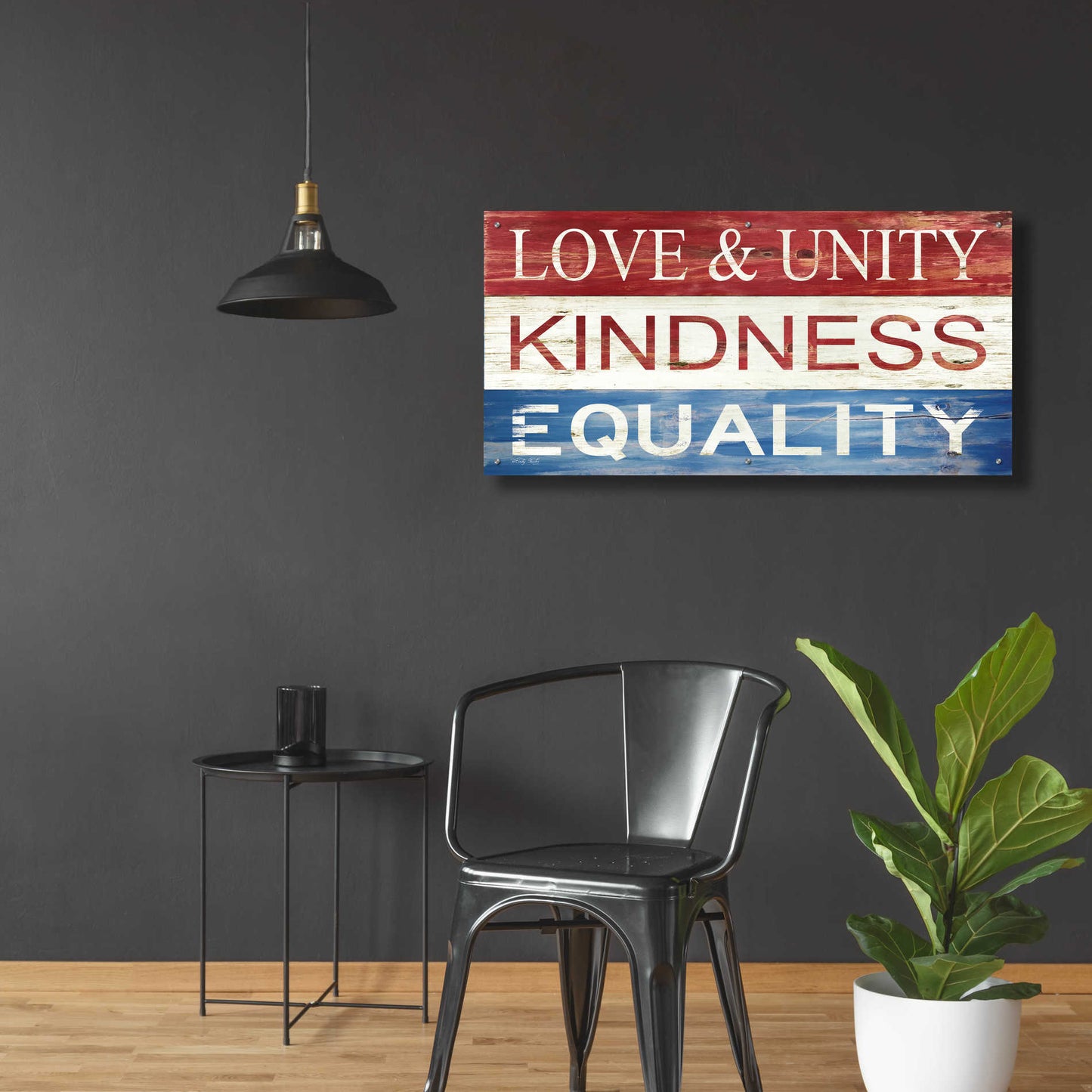 Epic Art 'Love & Unity' by Cindy Jacobs, Acrylic Glass Wall Art,48x24