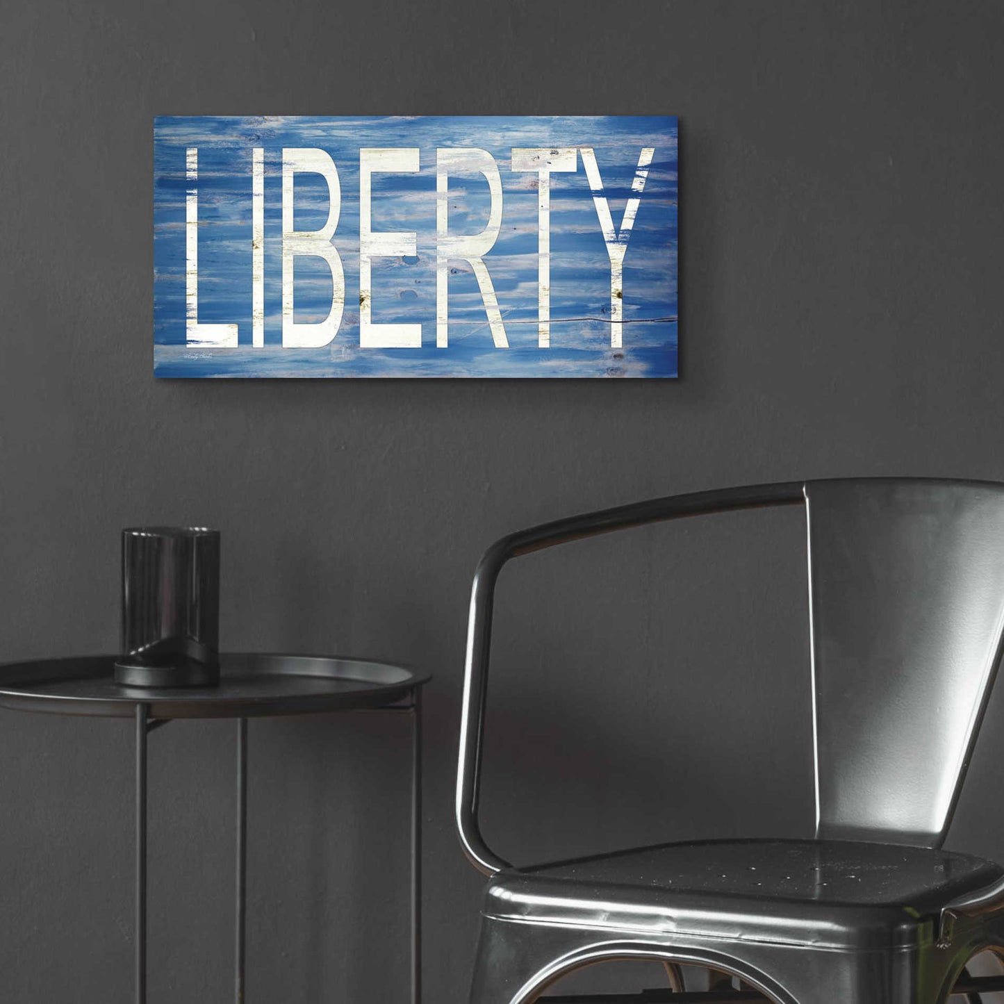 Epic Art 'Liberty' by Cindy Jacobs, Acrylic Glass Wall Art,24x12