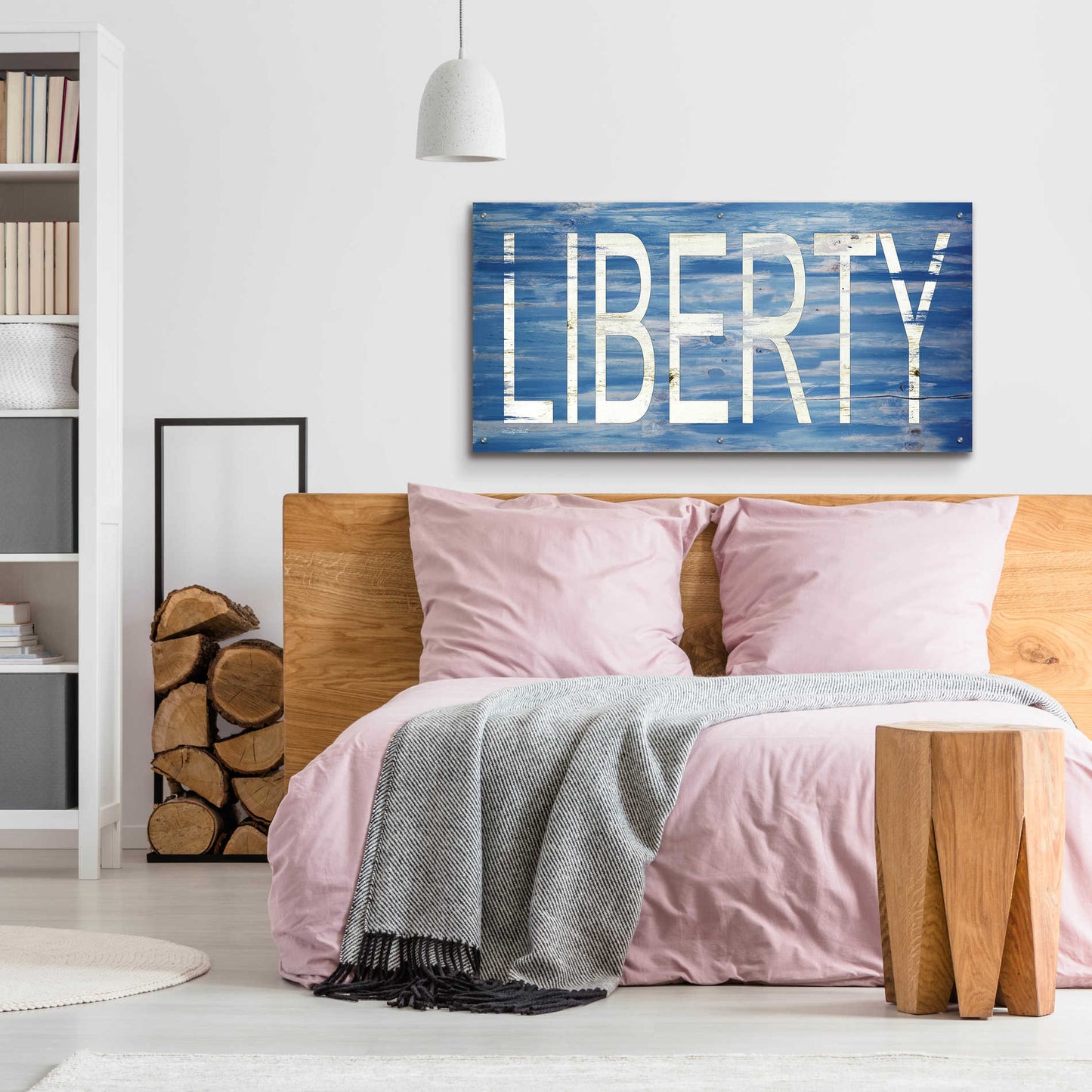 Epic Art 'Liberty' by Cindy Jacobs, Acrylic Glass Wall Art,48x24