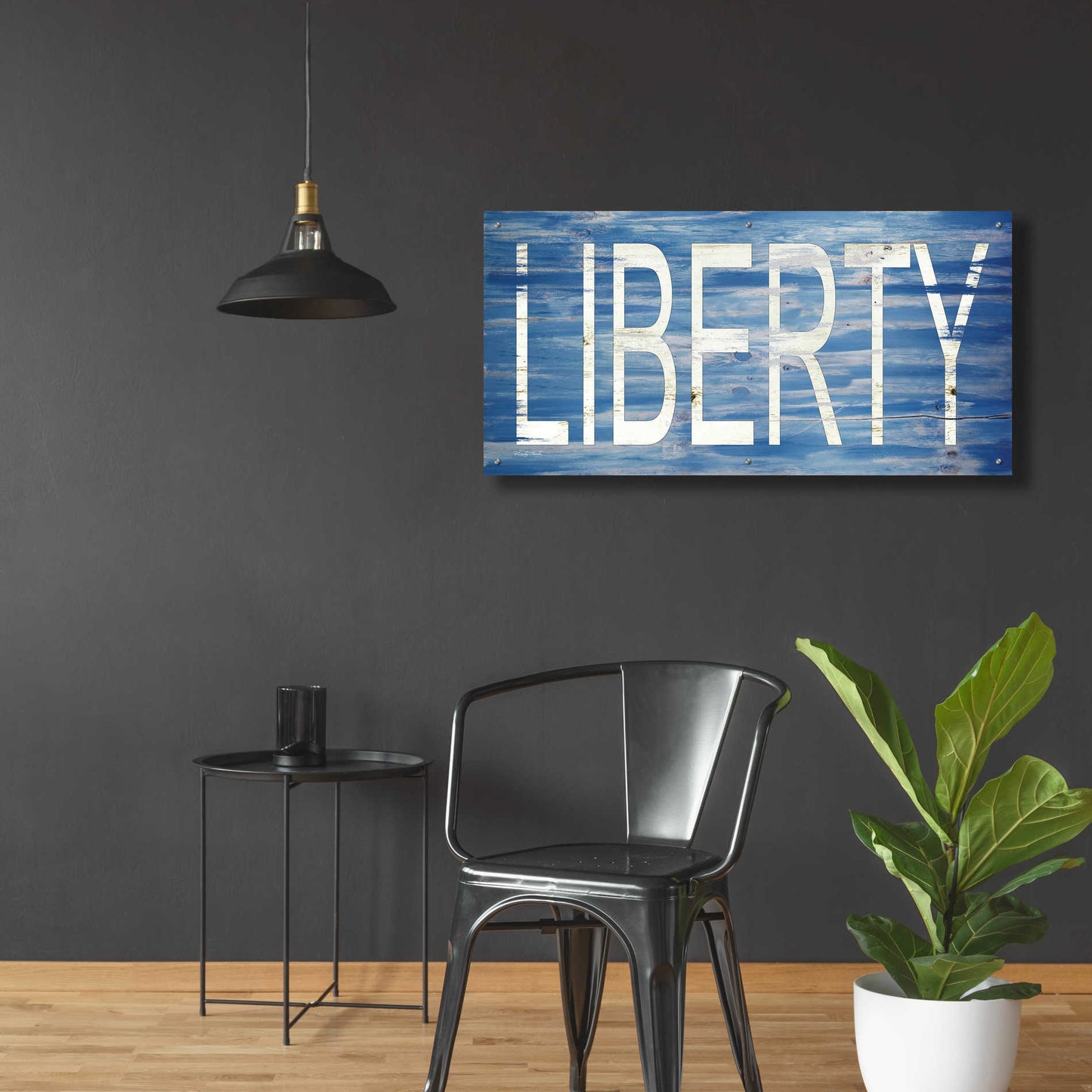 Epic Art 'Liberty' by Cindy Jacobs, Acrylic Glass Wall Art,48x24