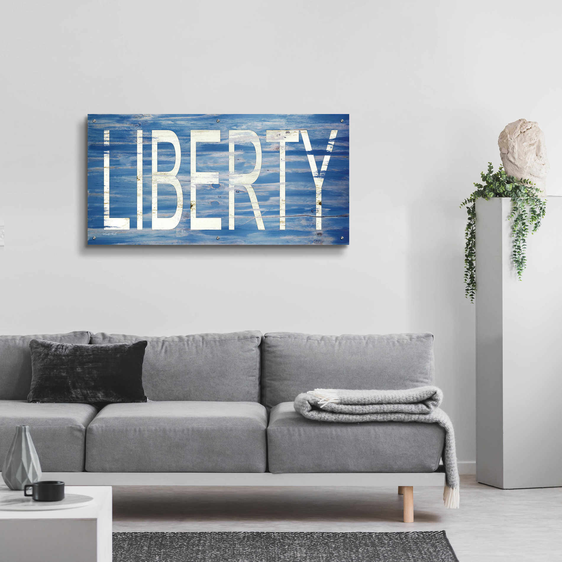 Epic Art 'Liberty' by Cindy Jacobs, Acrylic Glass Wall Art,48x24