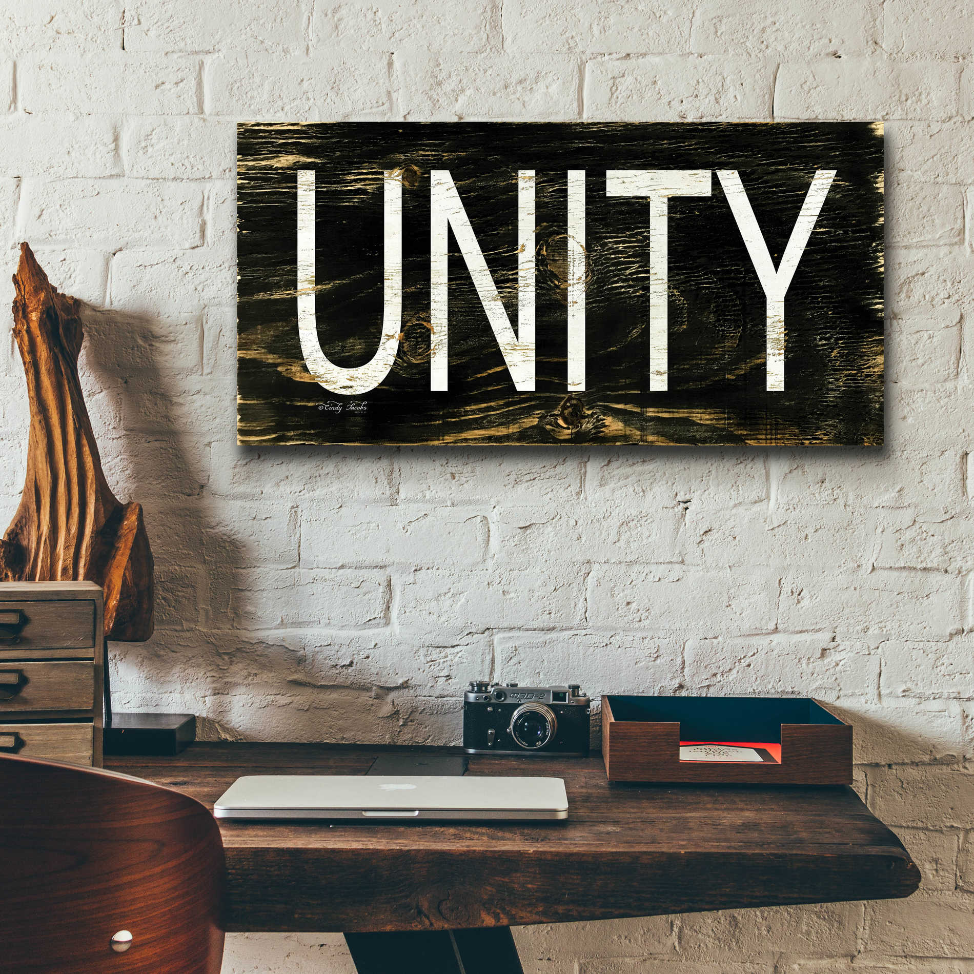 Epic Art 'Unity' by Cindy Jacobs, Acrylic Glass Wall Art,24x12