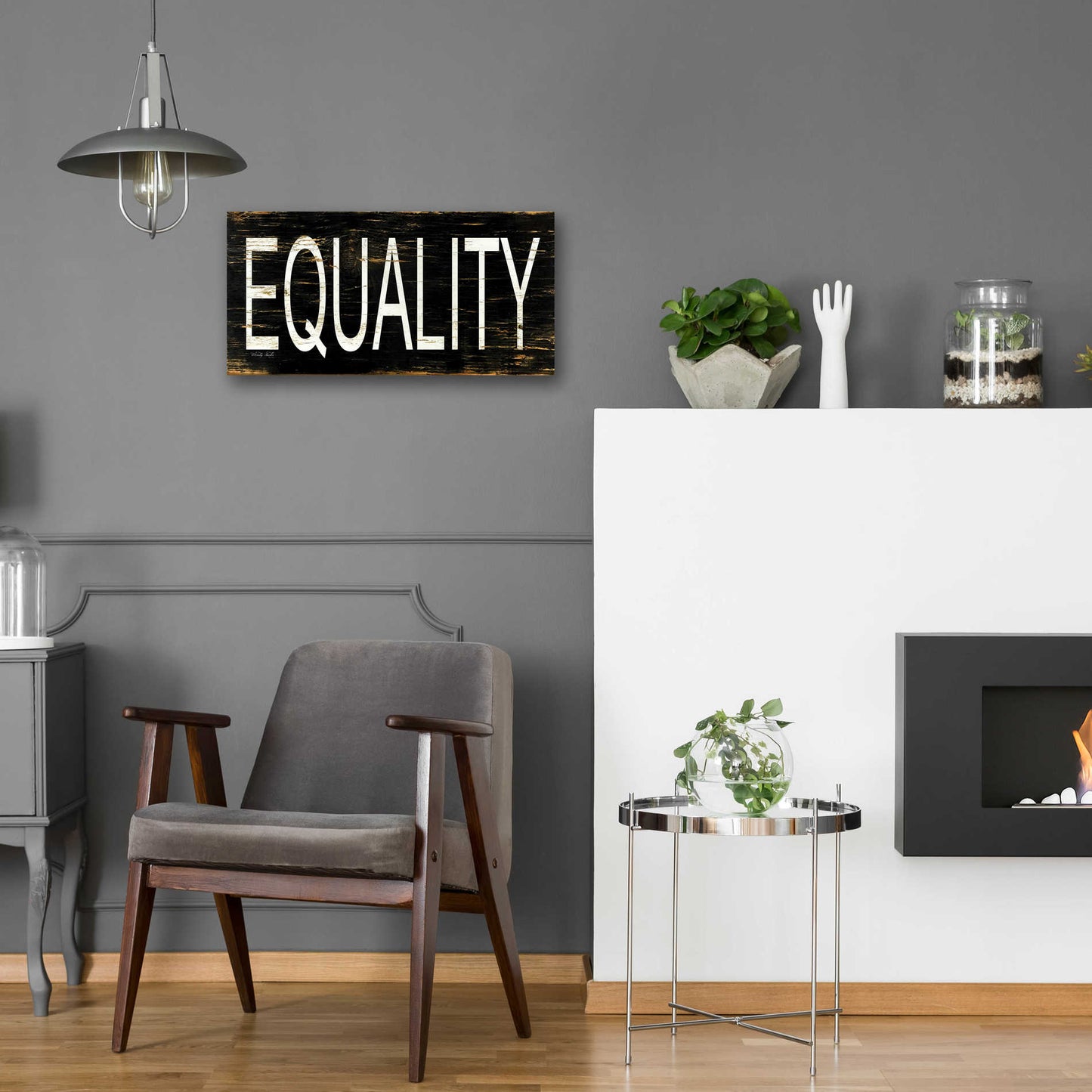 Epic Art 'Equality' by Cindy Jacobs, Acrylic Glass Wall Art,24x12