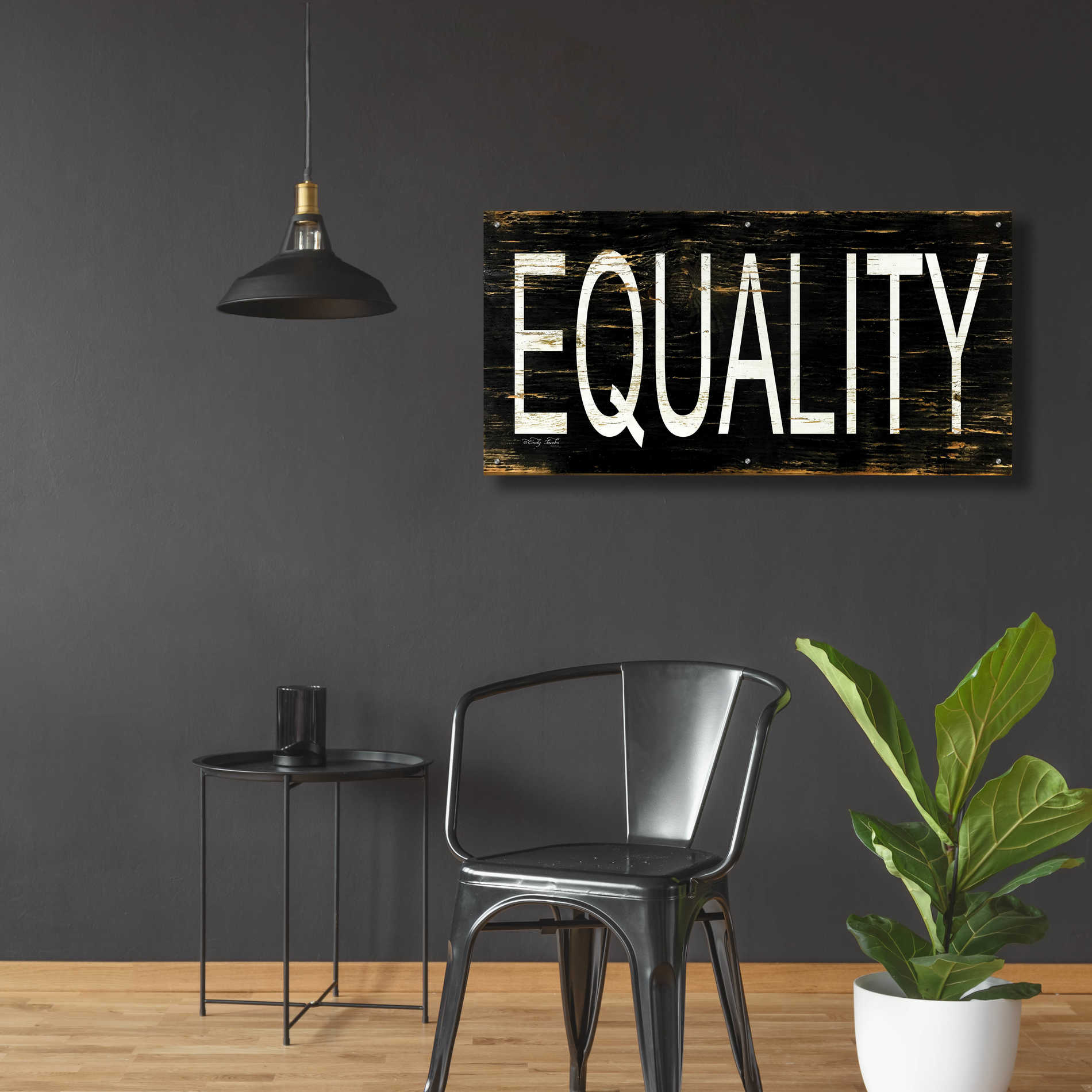 Epic Art 'Equality' by Cindy Jacobs, Acrylic Glass Wall Art,48x24