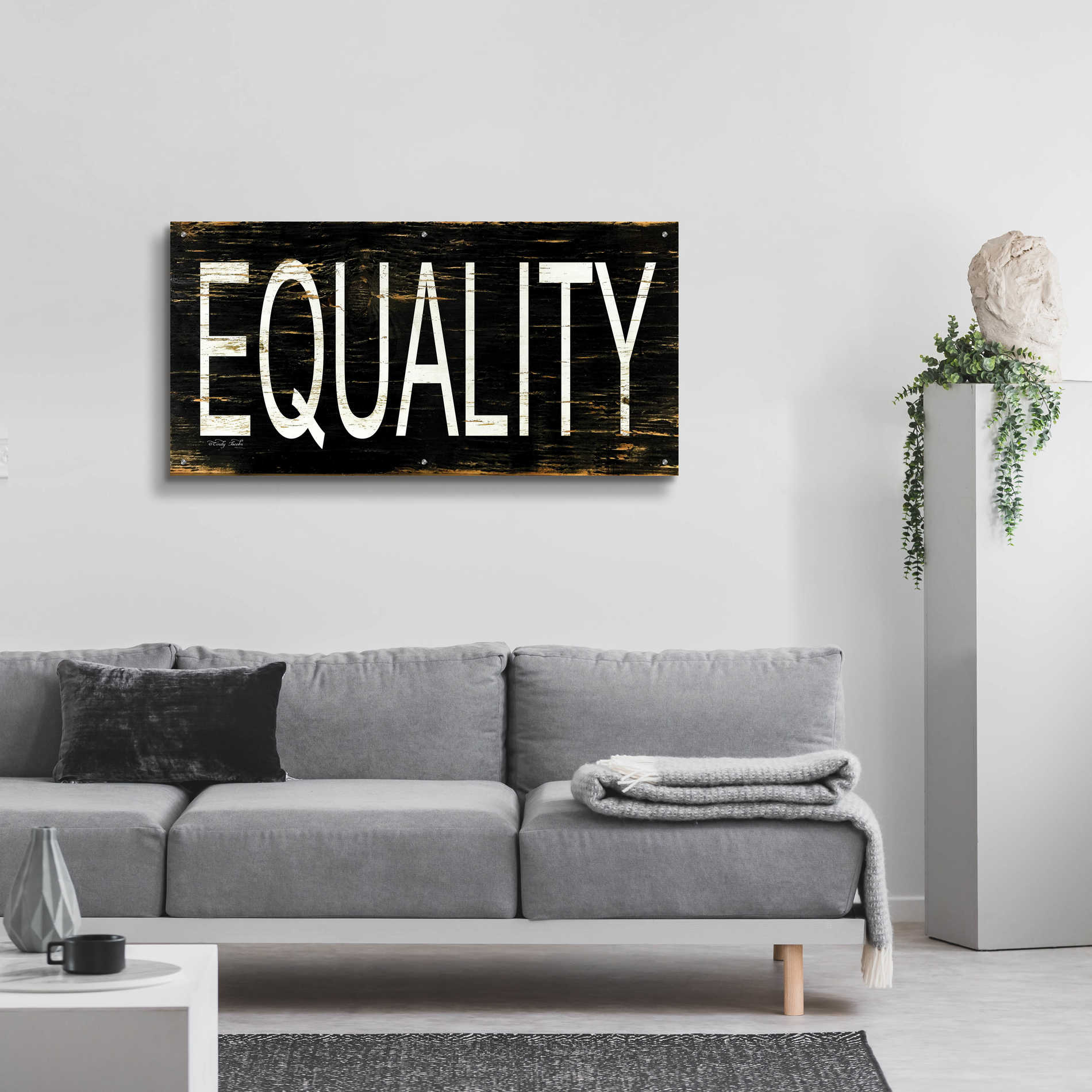 Epic Art 'Equality' by Cindy Jacobs, Acrylic Glass Wall Art,48x24