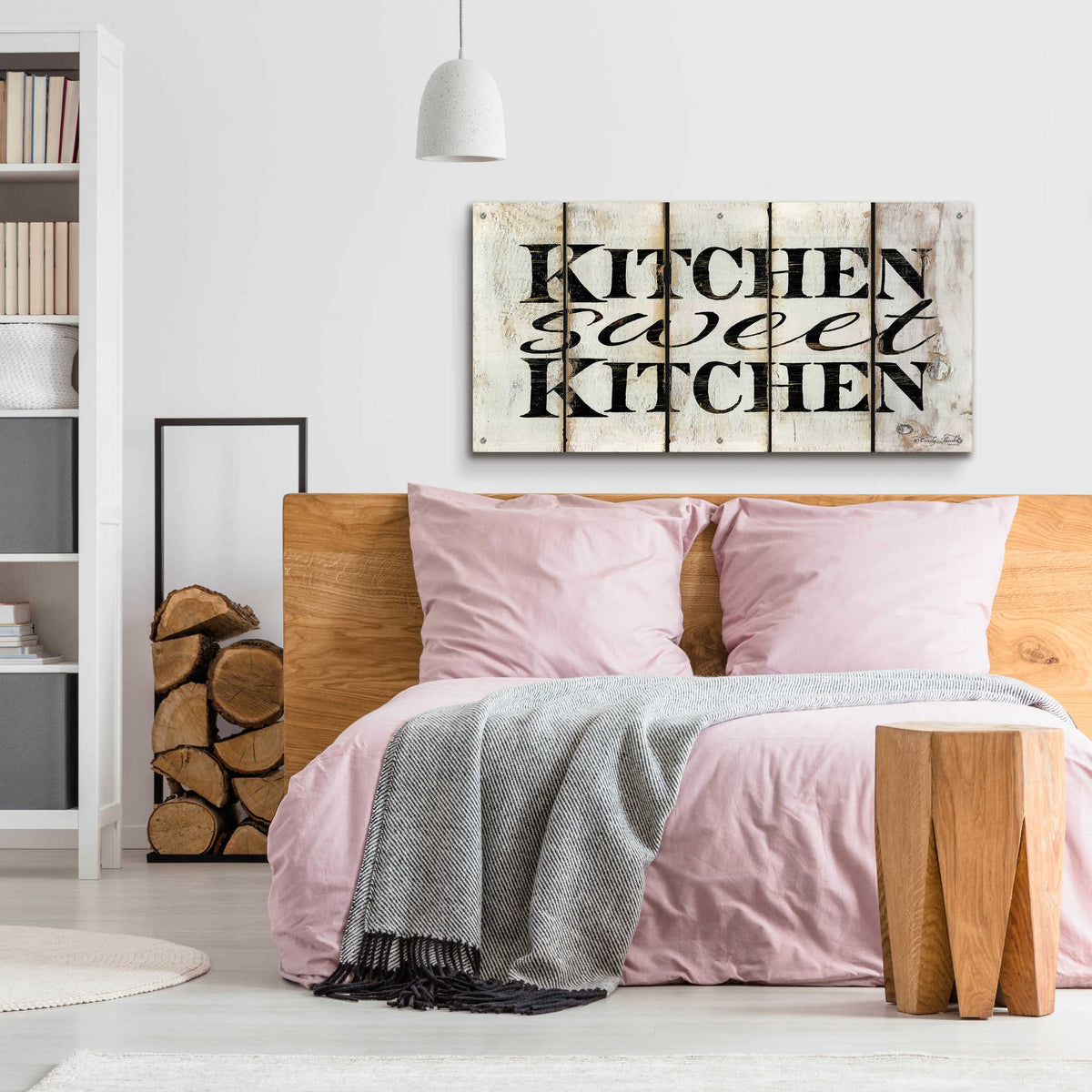 Epic Art 'Kitchen Sweet Kitchen on Wood Panels' by Cindy Jacobs, Acrylic Glass Wall Art,48x24