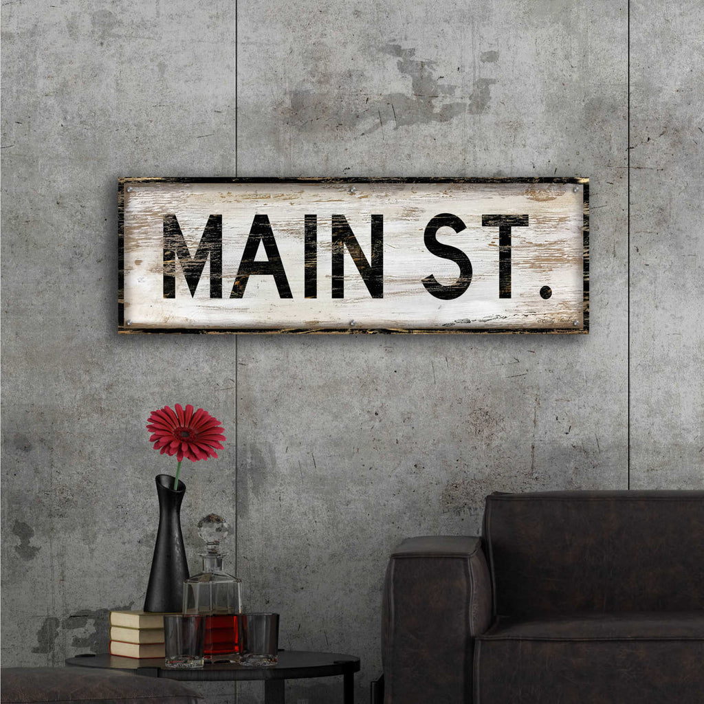 Epic Art 'Main St.' by Cindy Jacobs, Acrylic Glass Wall Art,48x16