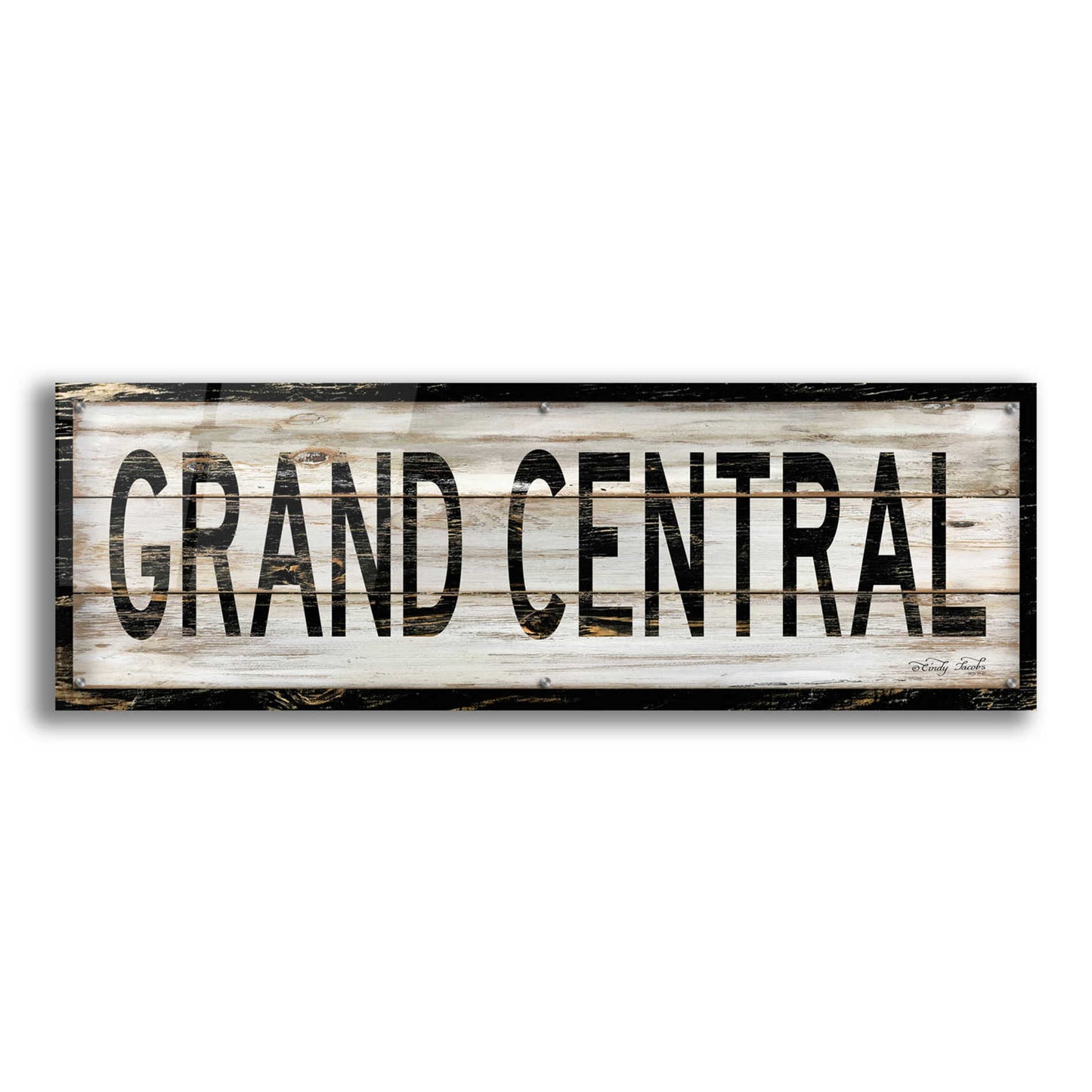 Epic Art 'Grand Central' by Cindy Jacobs, Acrylic Glass Wall Art,48x16