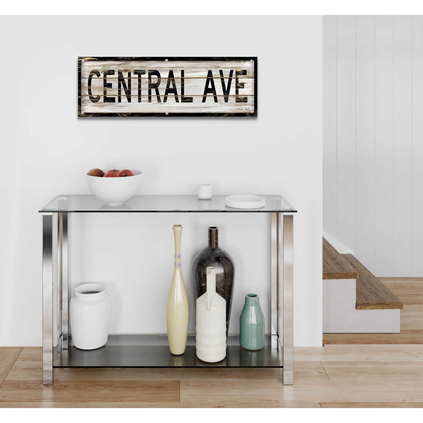 Epic Art 'Central Ave.' by Cindy Jacobs, Acrylic Glass Wall Art,36x12