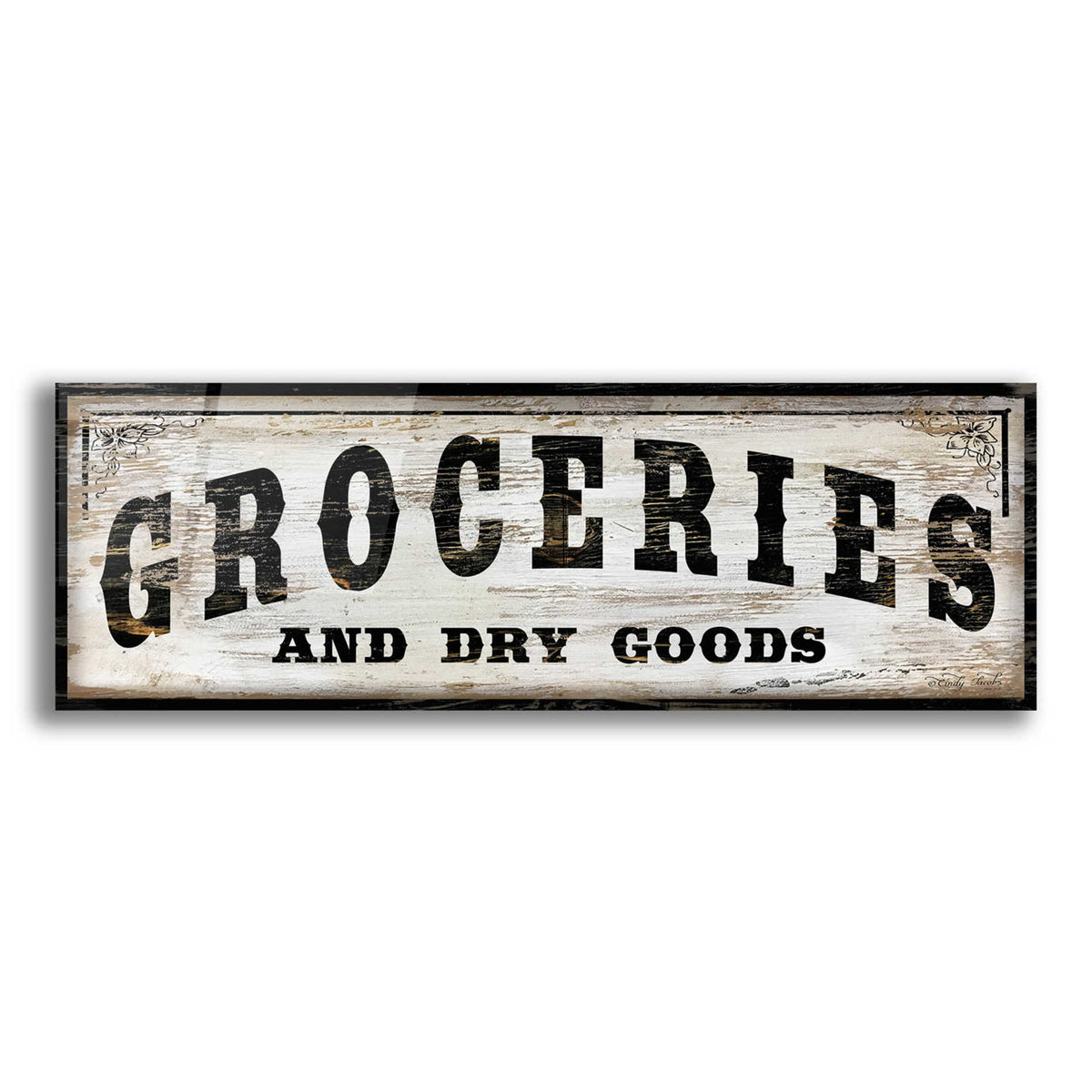 Epic Art 'Groceries and Dry Goods' by Cindy Jacobs, Acrylic Glass Wall Art,3:1