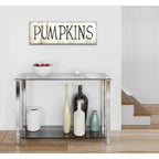 Epic Art 'Pumpkins' by Cindy Jacobs, Acrylic Glass Wall Art,36x12